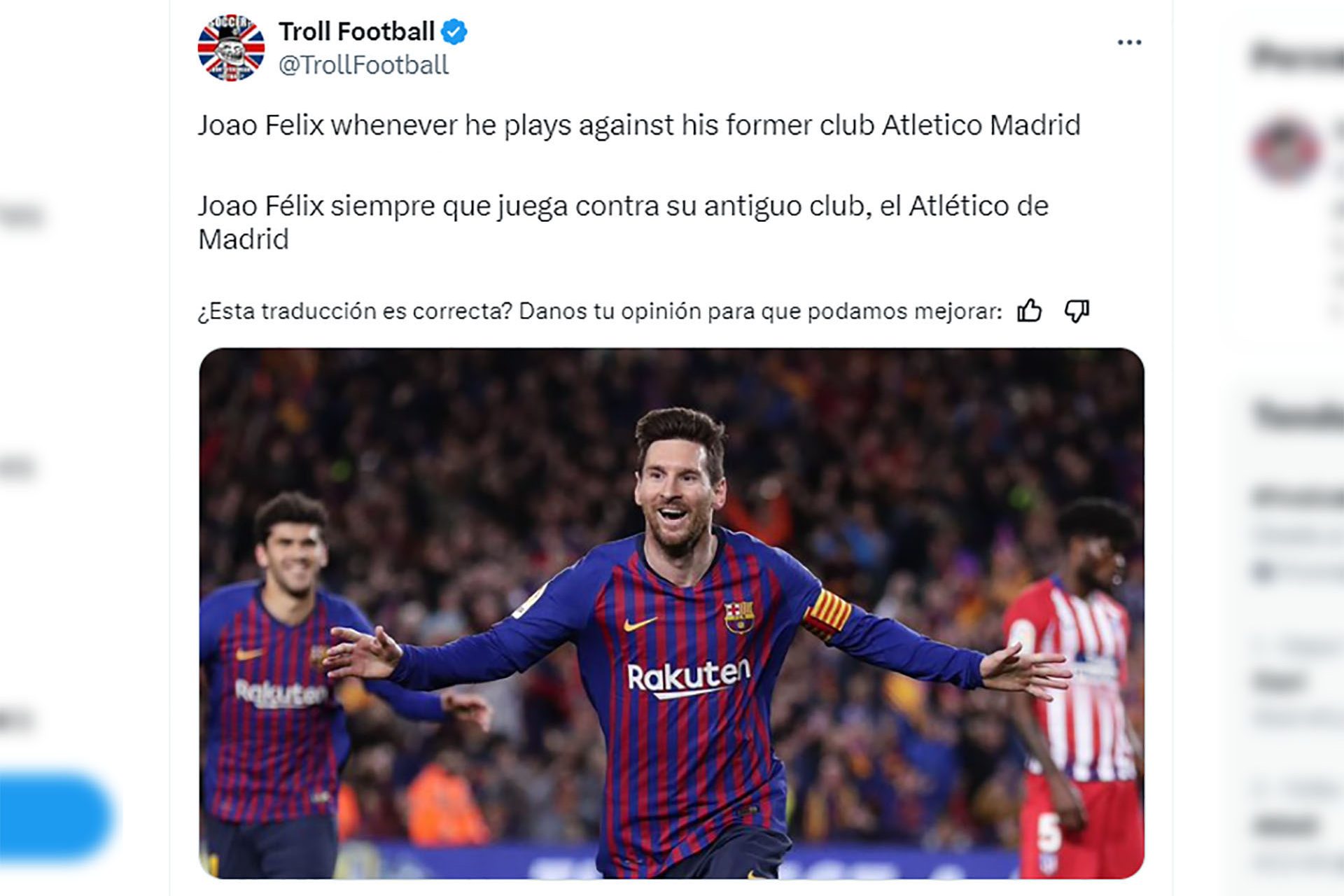 Joao Félix en modo Lionel Messi