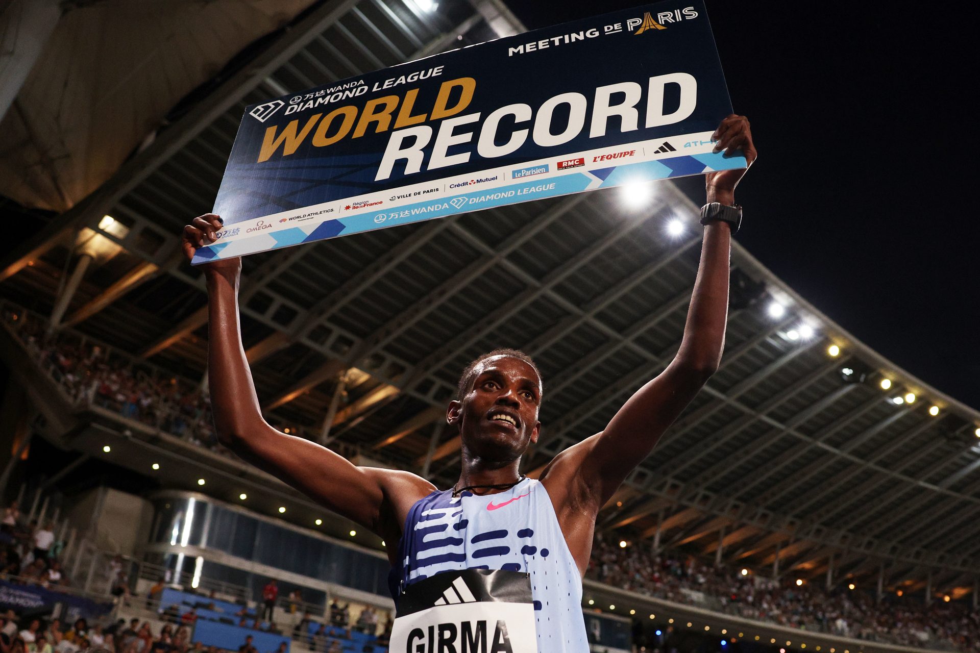 3000 metri siepi maschili: 7:52.11 - Lamecha Girma