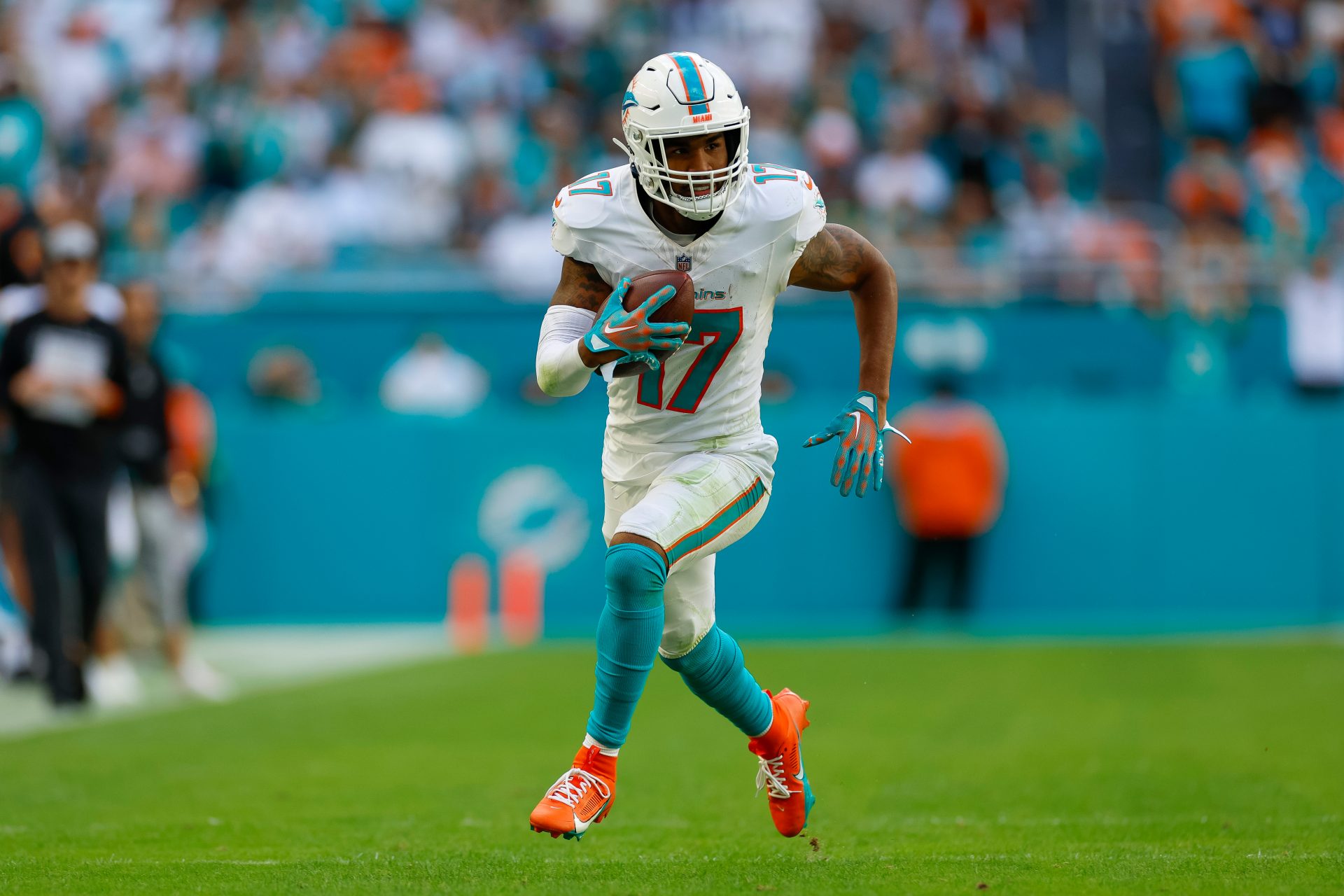 10. WR Jaylen Waddle, Miami Dolphins