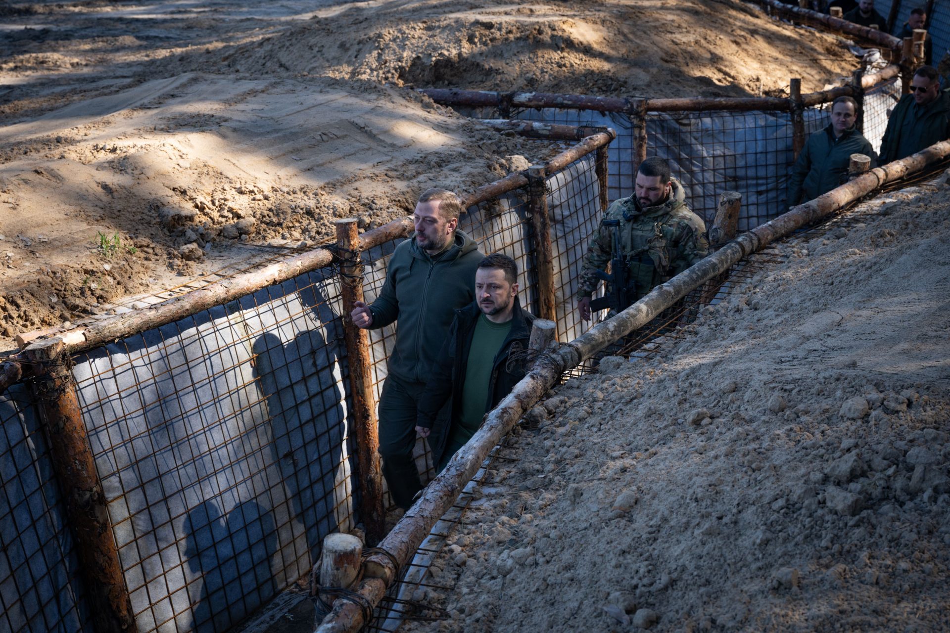 Zelensky visited the fortifications 