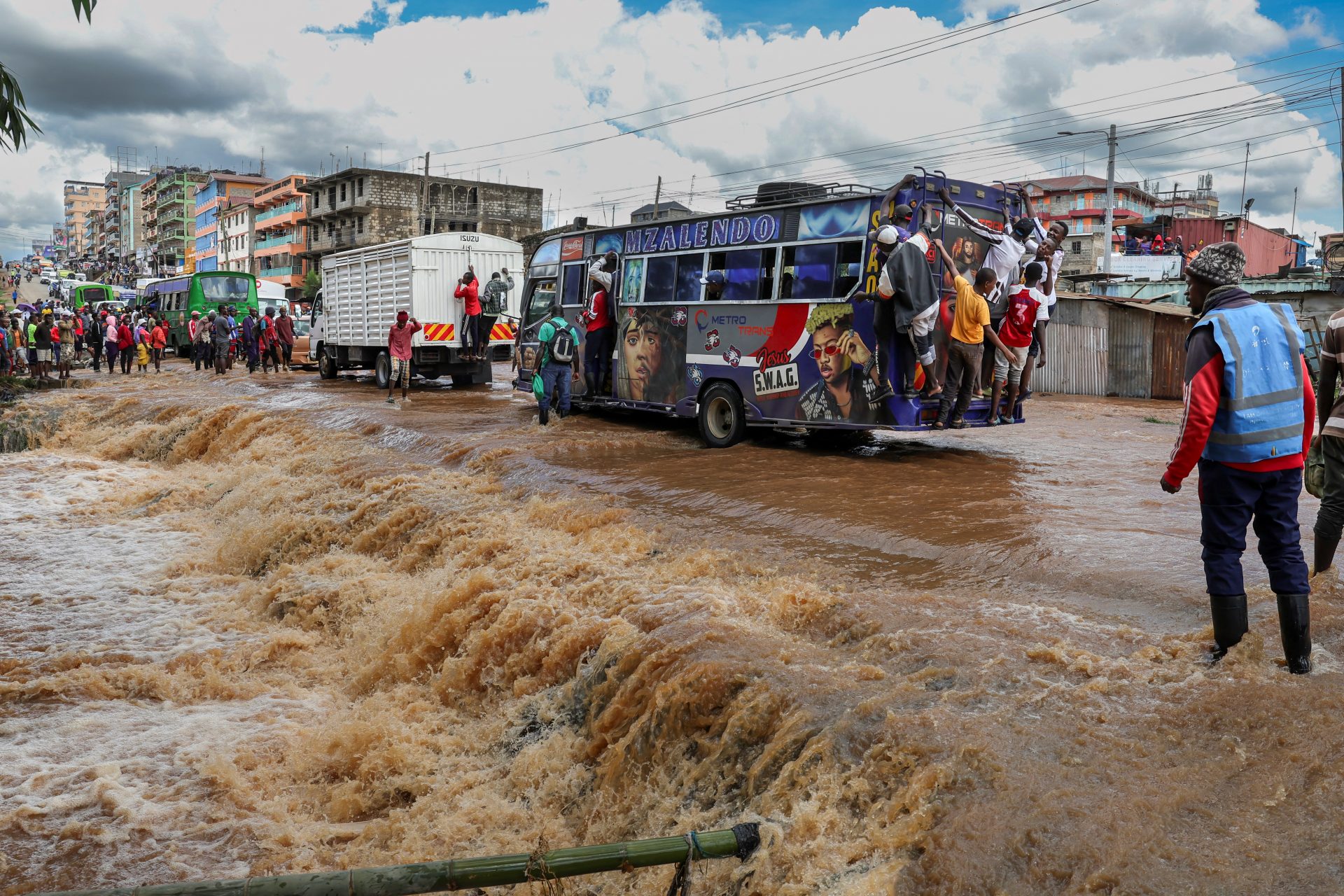 都市開発で洪水が深刻化
