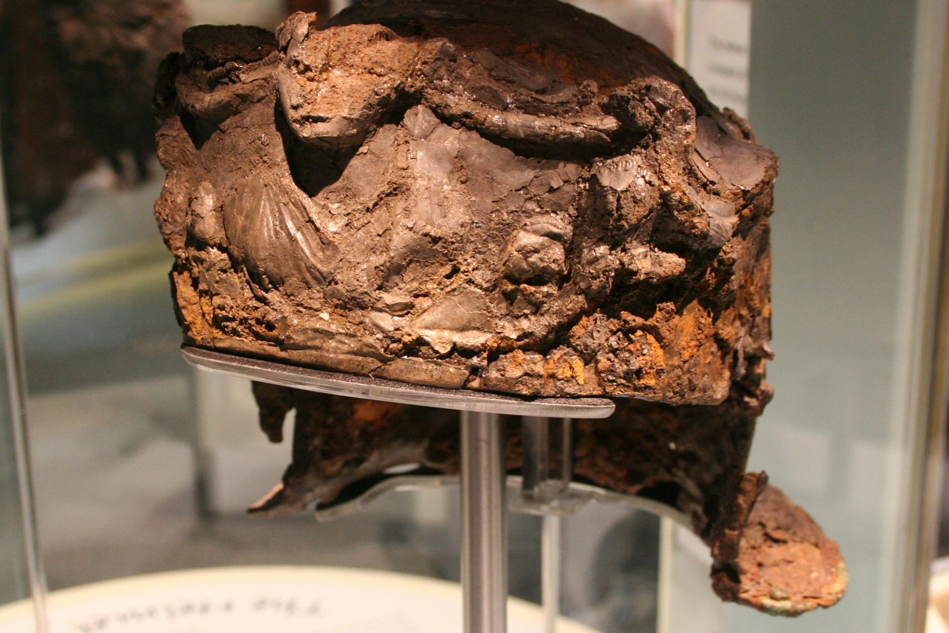 A helmet from Britain's Roman occupation 