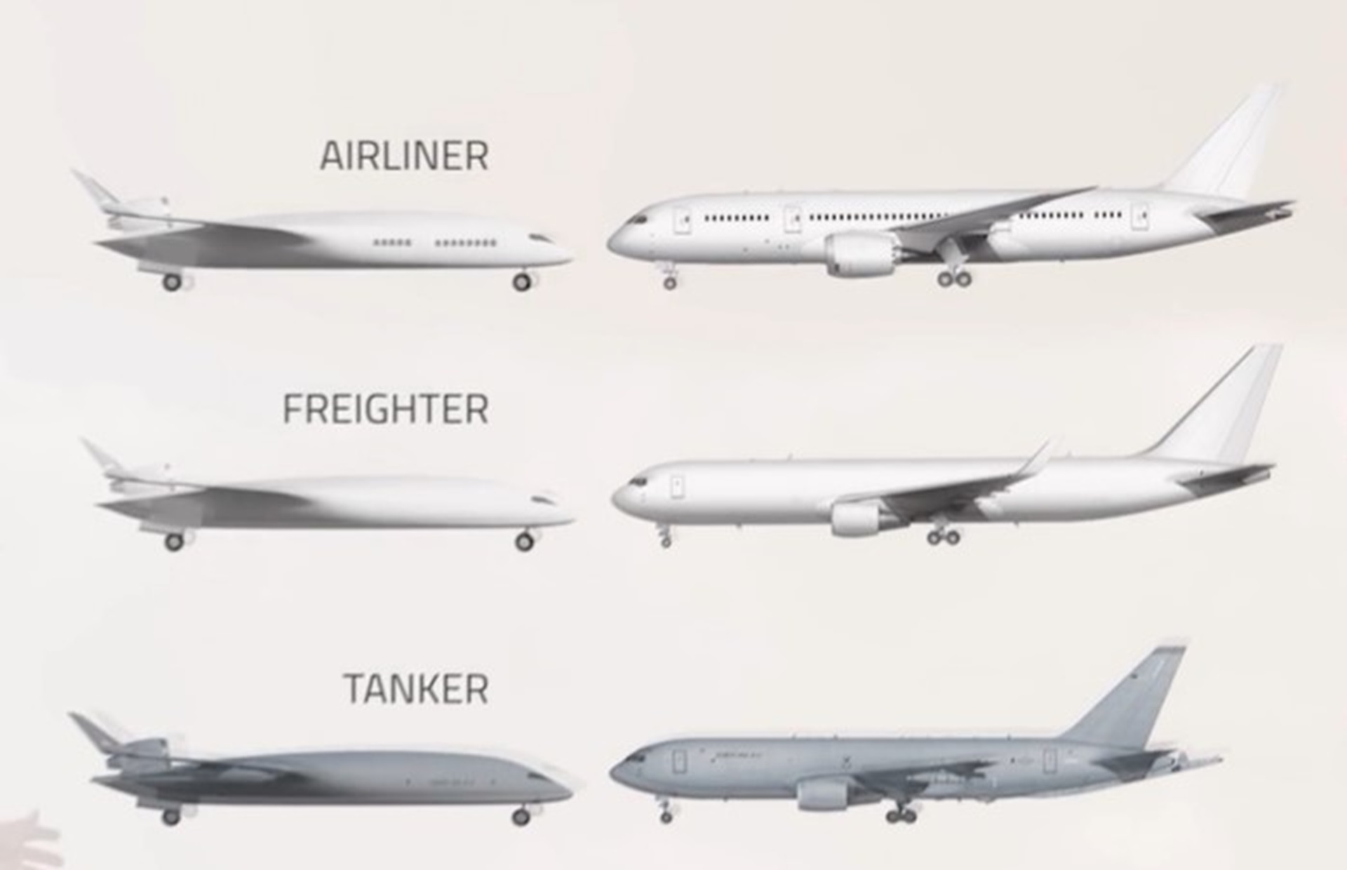 Variants for passenger, cargo, and fuel tanker planes in the works