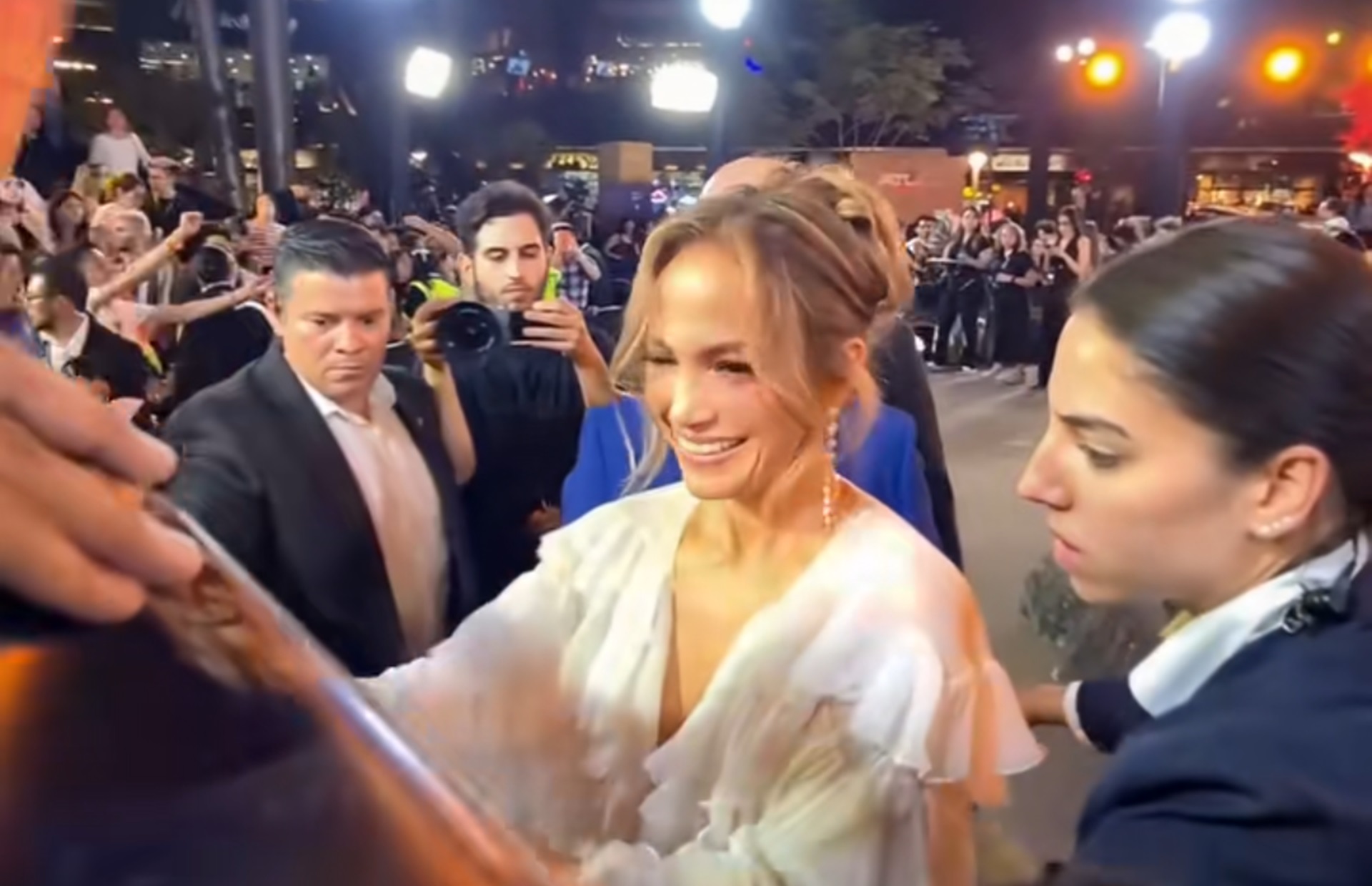 La joven cuidó muy bien a JLo