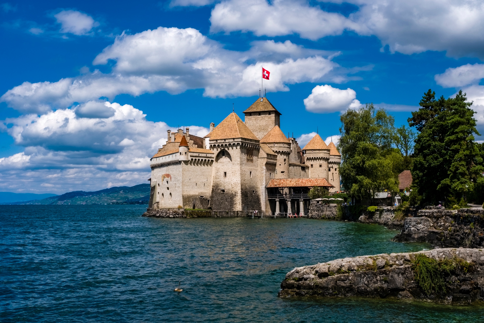 Castillo de Chillon, Lago Lemán, Suiza