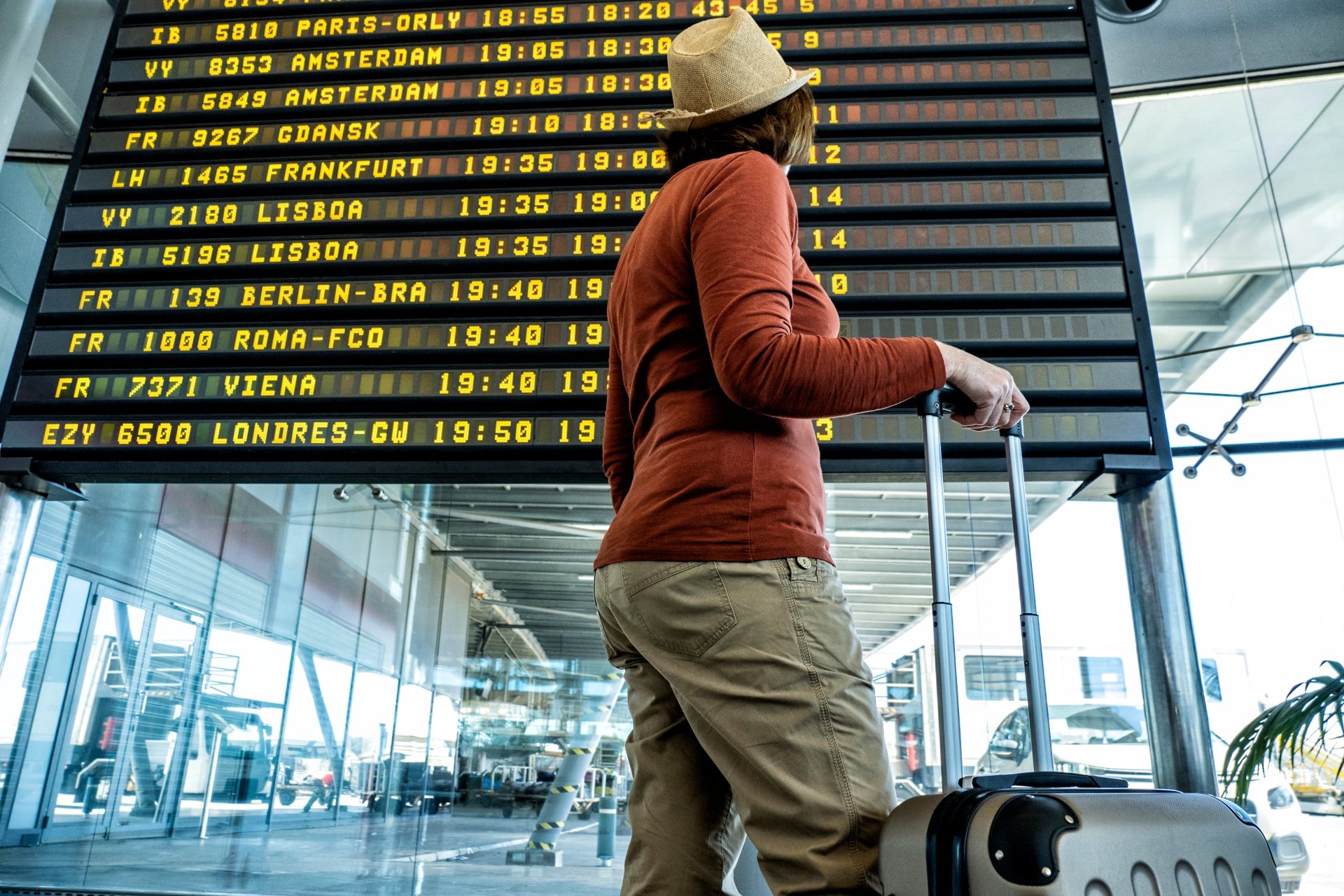 Pregunta directamente en el aeropuerto