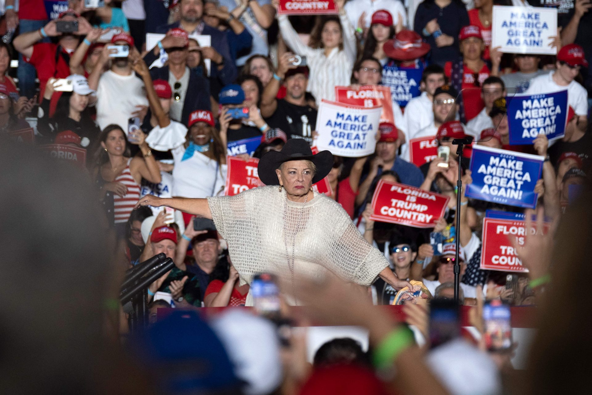 Haciendo campaña por Trump en Florida