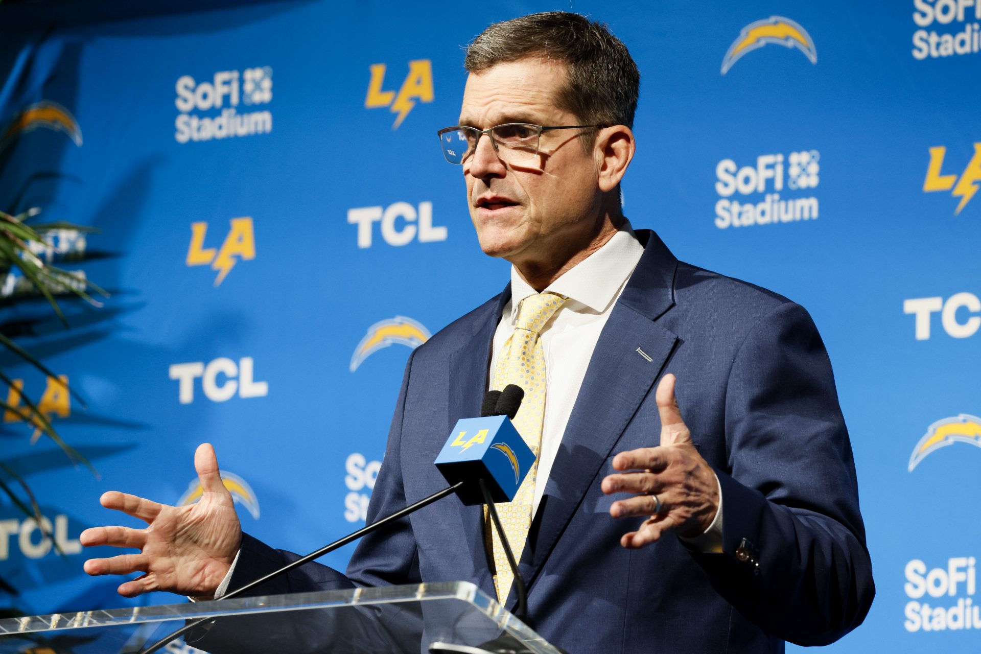 18. Jim Harbaugh, Los Angeles Chargers