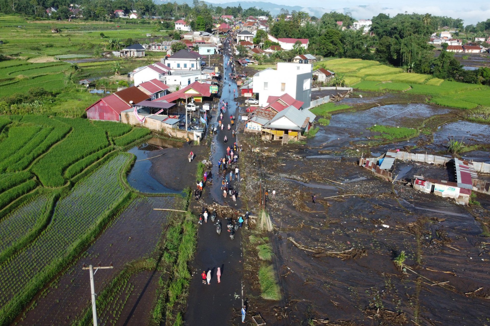 84 housing units and 16 bridges affected