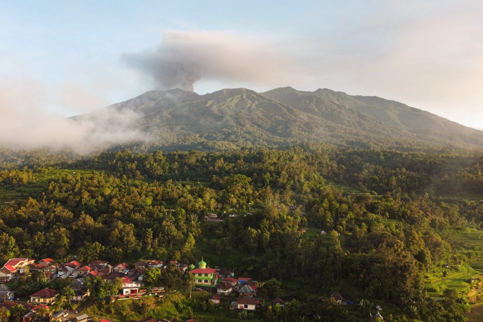 One of the most active volcanoes in the country