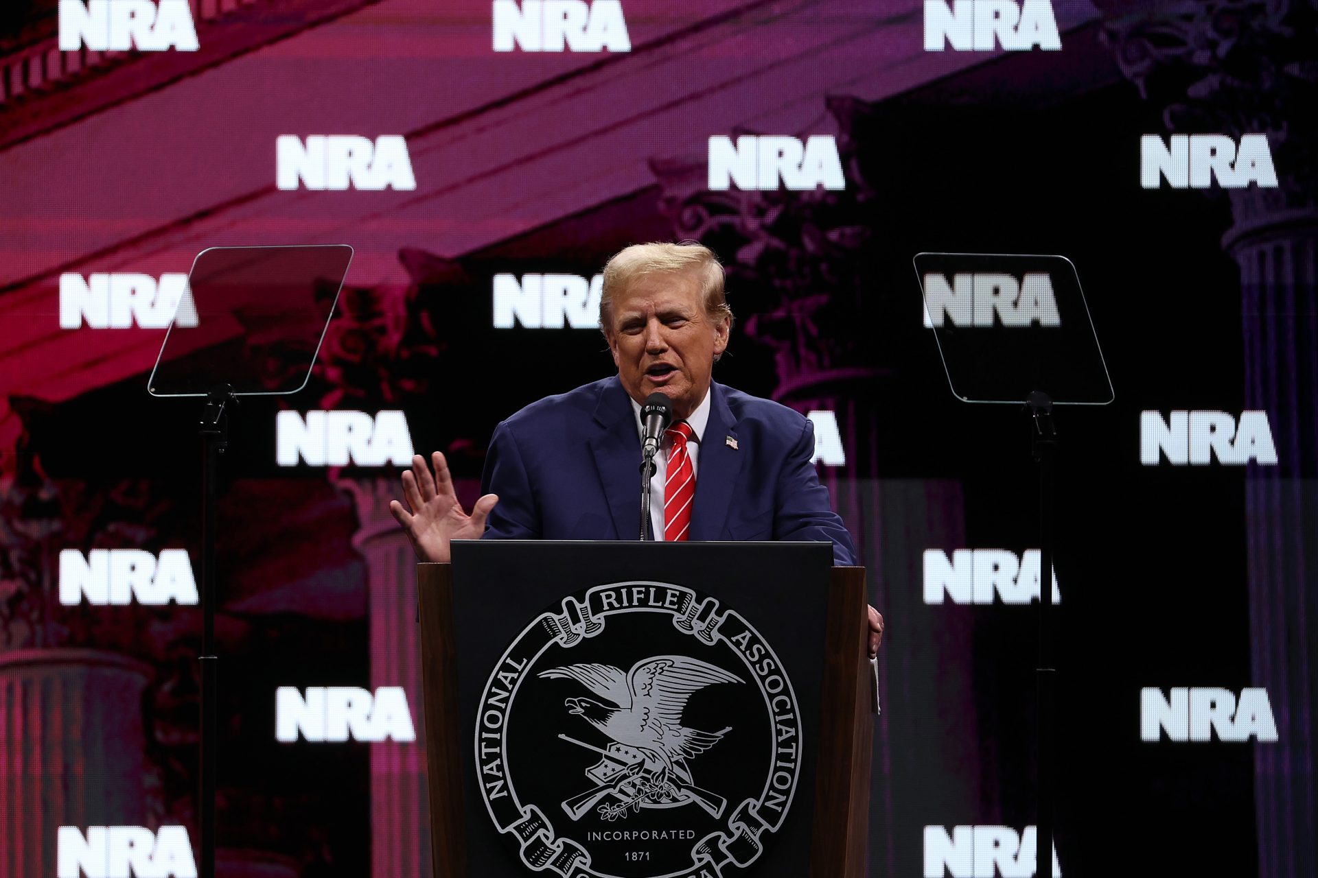 Remember when Trump got in big trouble for what he said at the NRA's annual meeting?