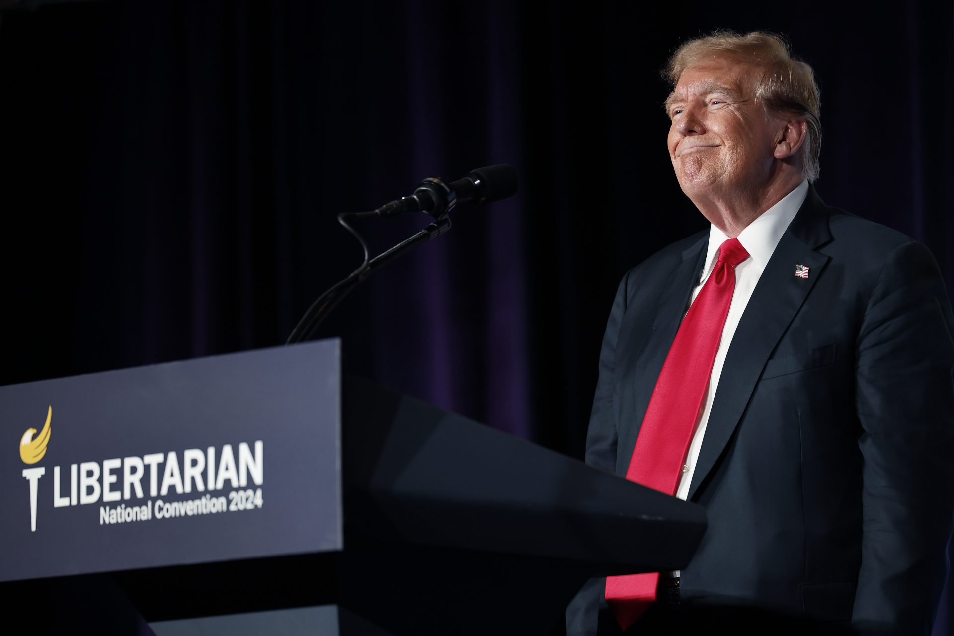 Trump had a terrible time when he spoke at the Libertarian National Convention