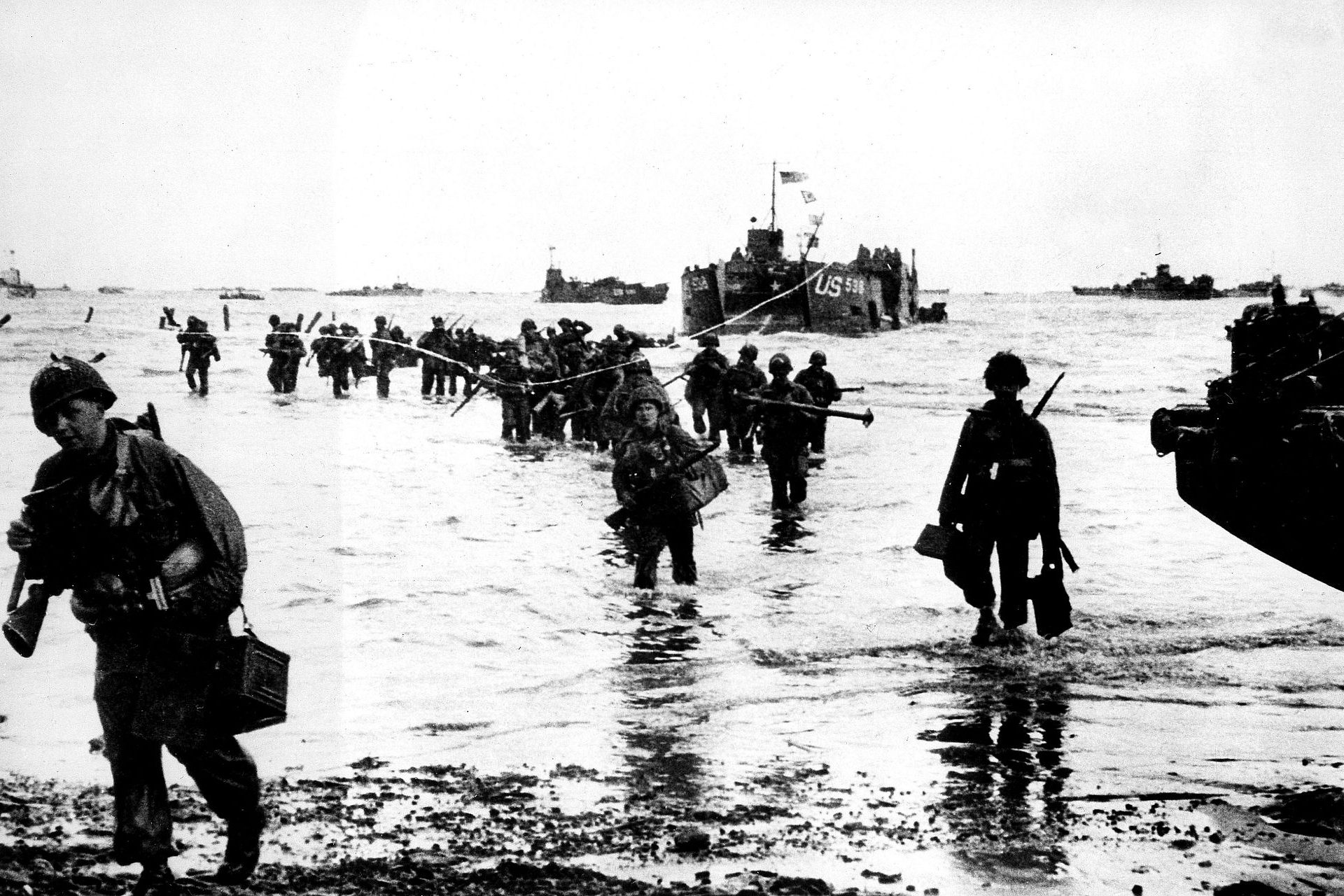 Historische foto's van D-Day in Normandië, 1944