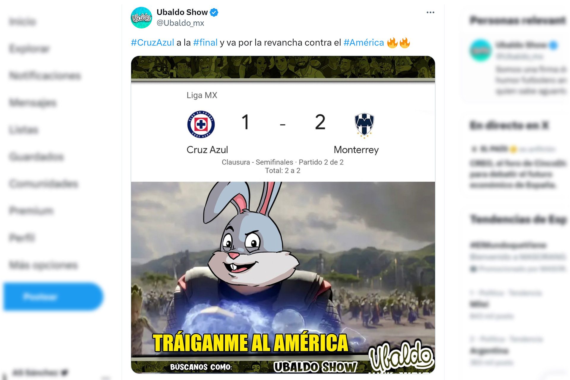 Pase agónico de Cruz Azul a la final