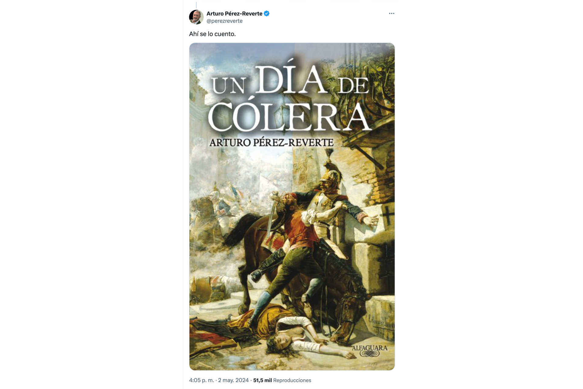 'Un Día de Cólera'... ¡de Pérez Reverte!