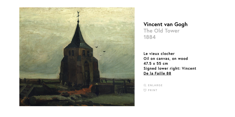La Vieja Torre, de Vincent Van Gogh