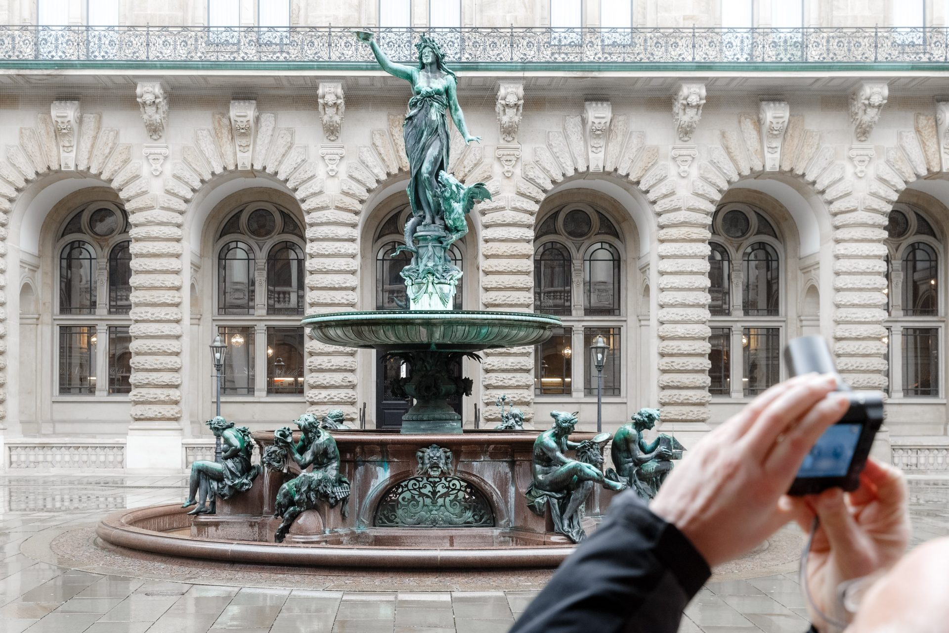 The Hygieia fountain in Hamburg