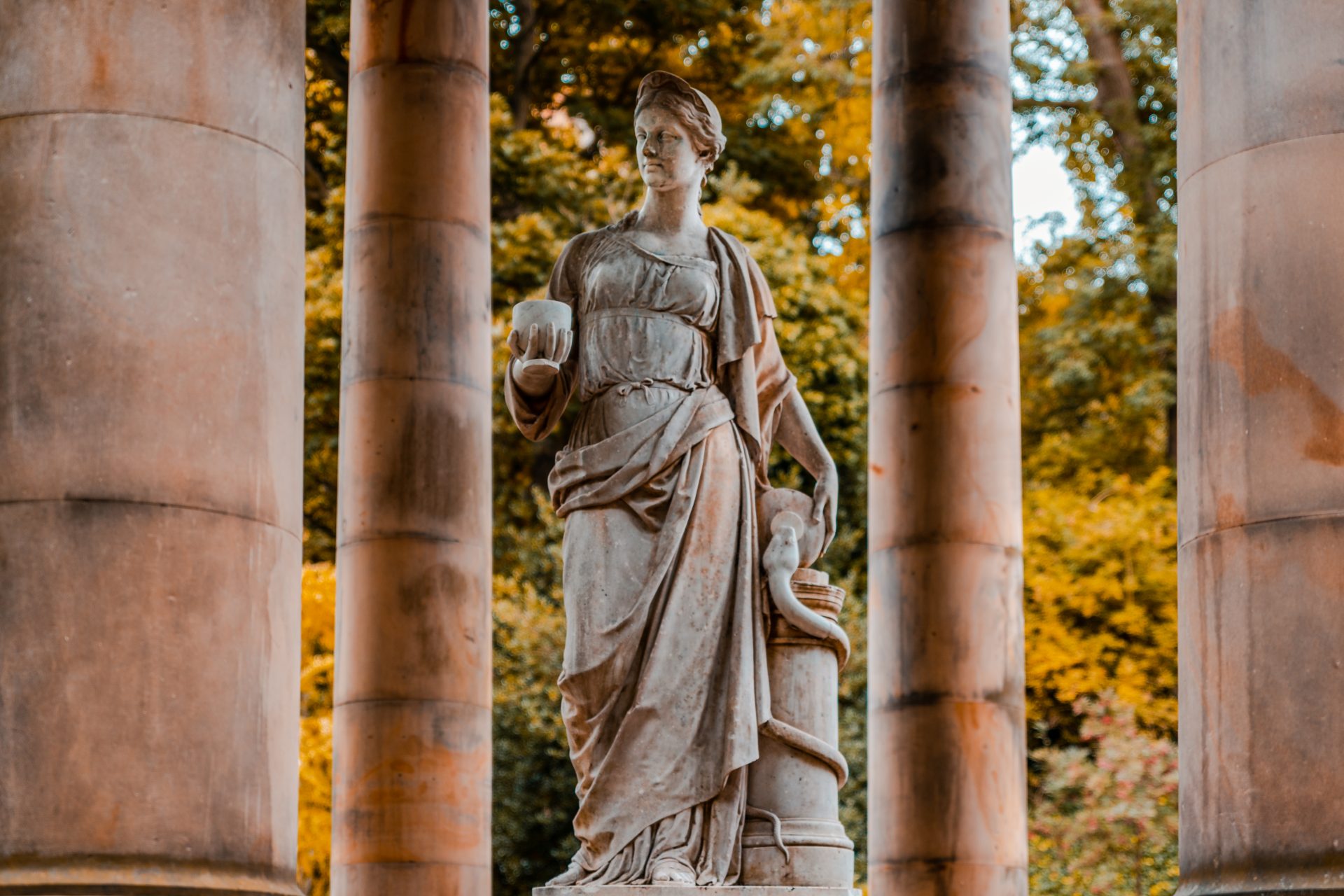 The Sanctuary of Hygieia, a 230-year-old monument next to the Water of Leith