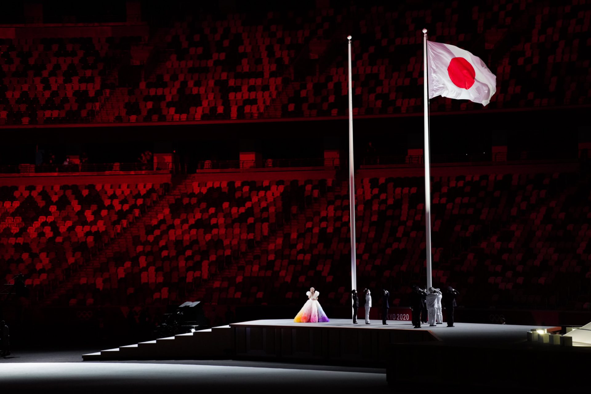 東京オリンピックの開会式で国歌斉唱