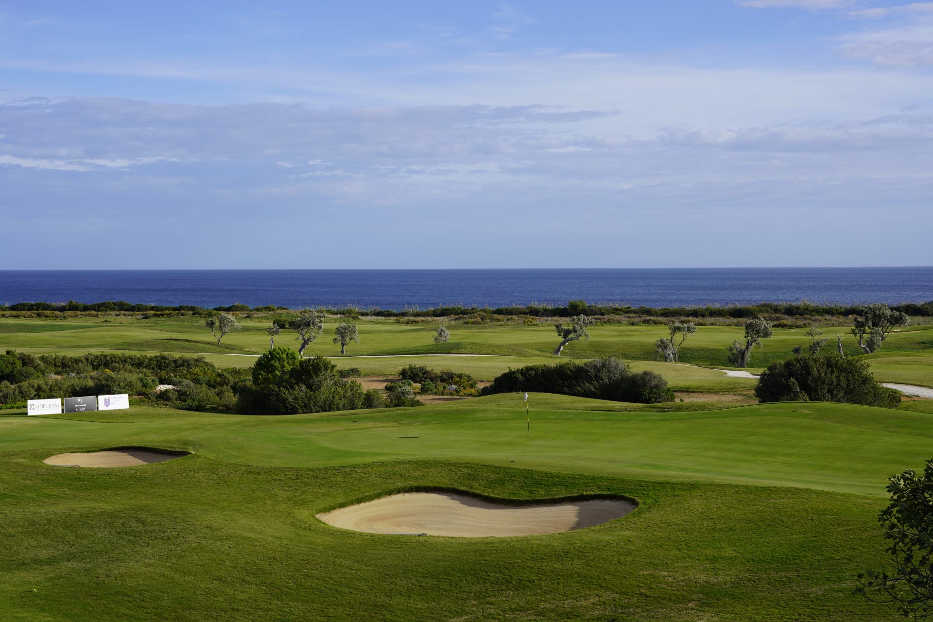Golf course and view of the sea