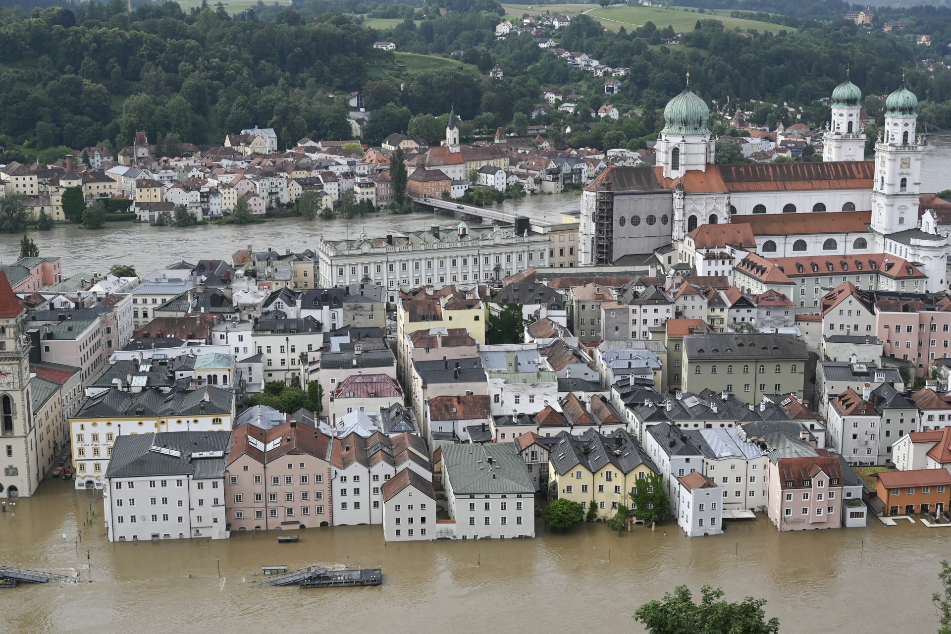 Überflutetes Passau