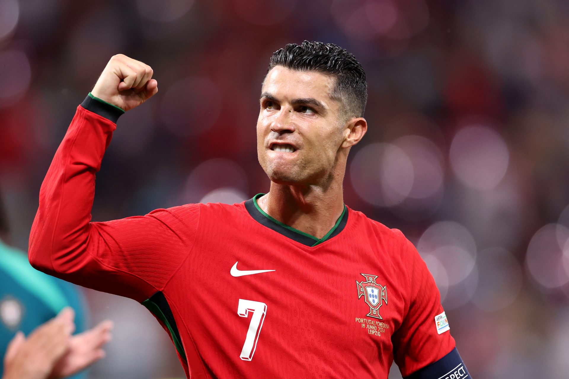 O incrível gesto de Cristiano Ronaldo no jogo Geórgia-Portugal