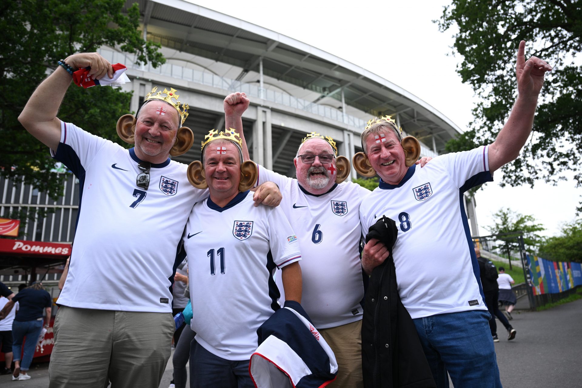 England fans praised for 'exuberant atmosphere' against Denmark following violence with Serbs