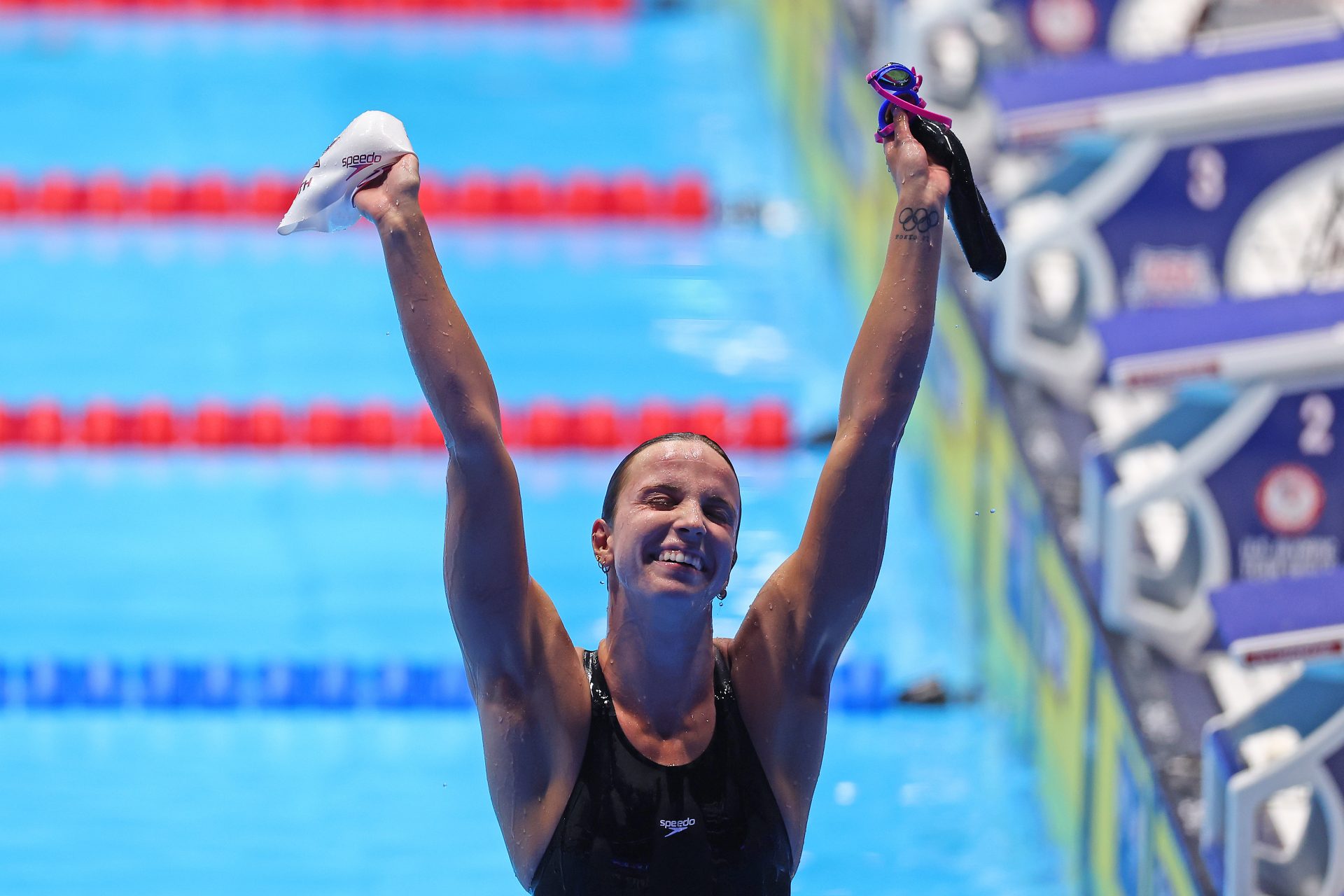 Bizarre: Regan Smith swims and swears her way into the record books!