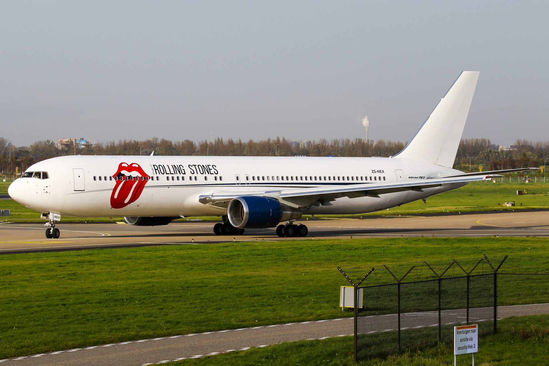 Los Rolling Stones en un Boeing 767