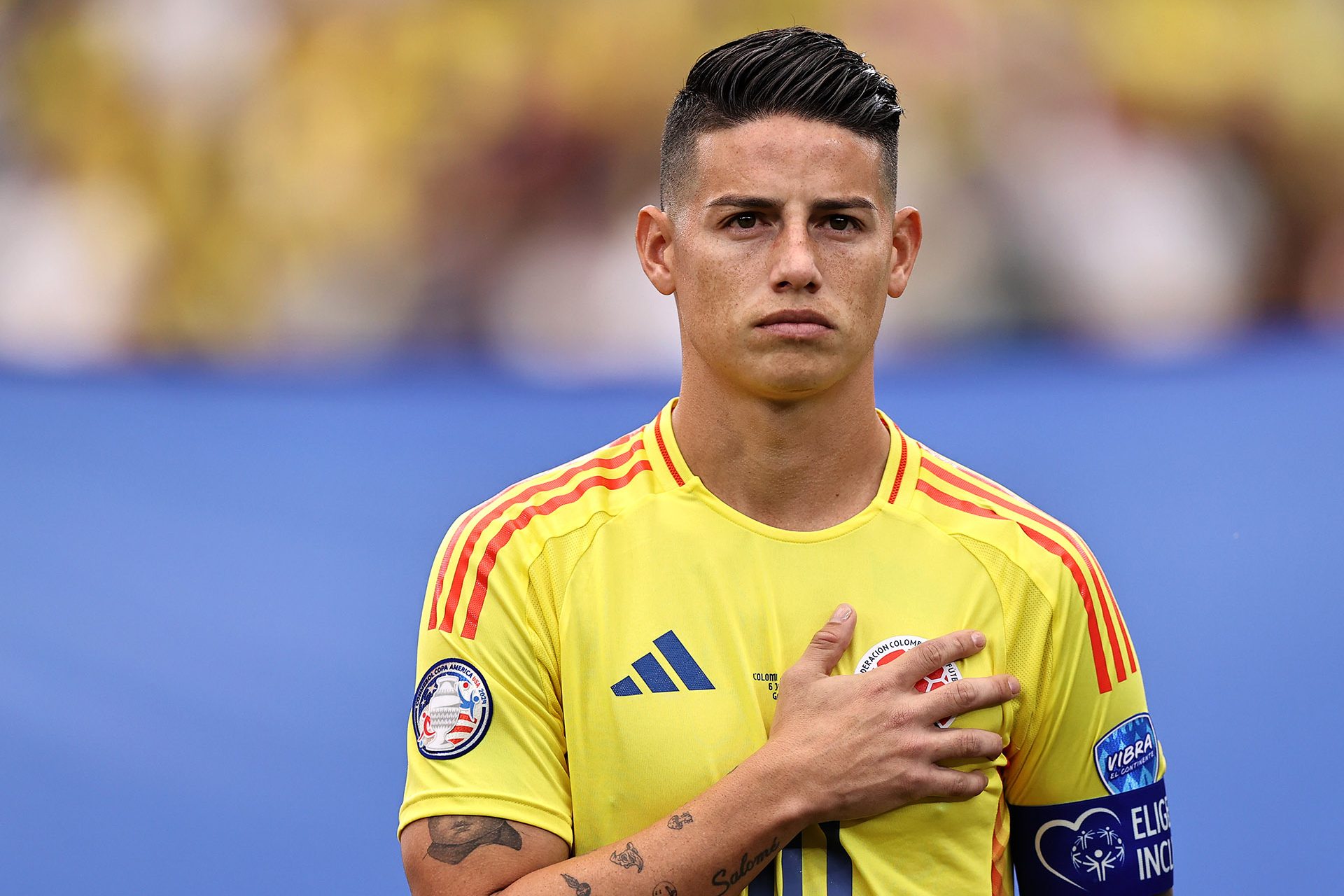 MVP de todos los partidos de la selección colombiana