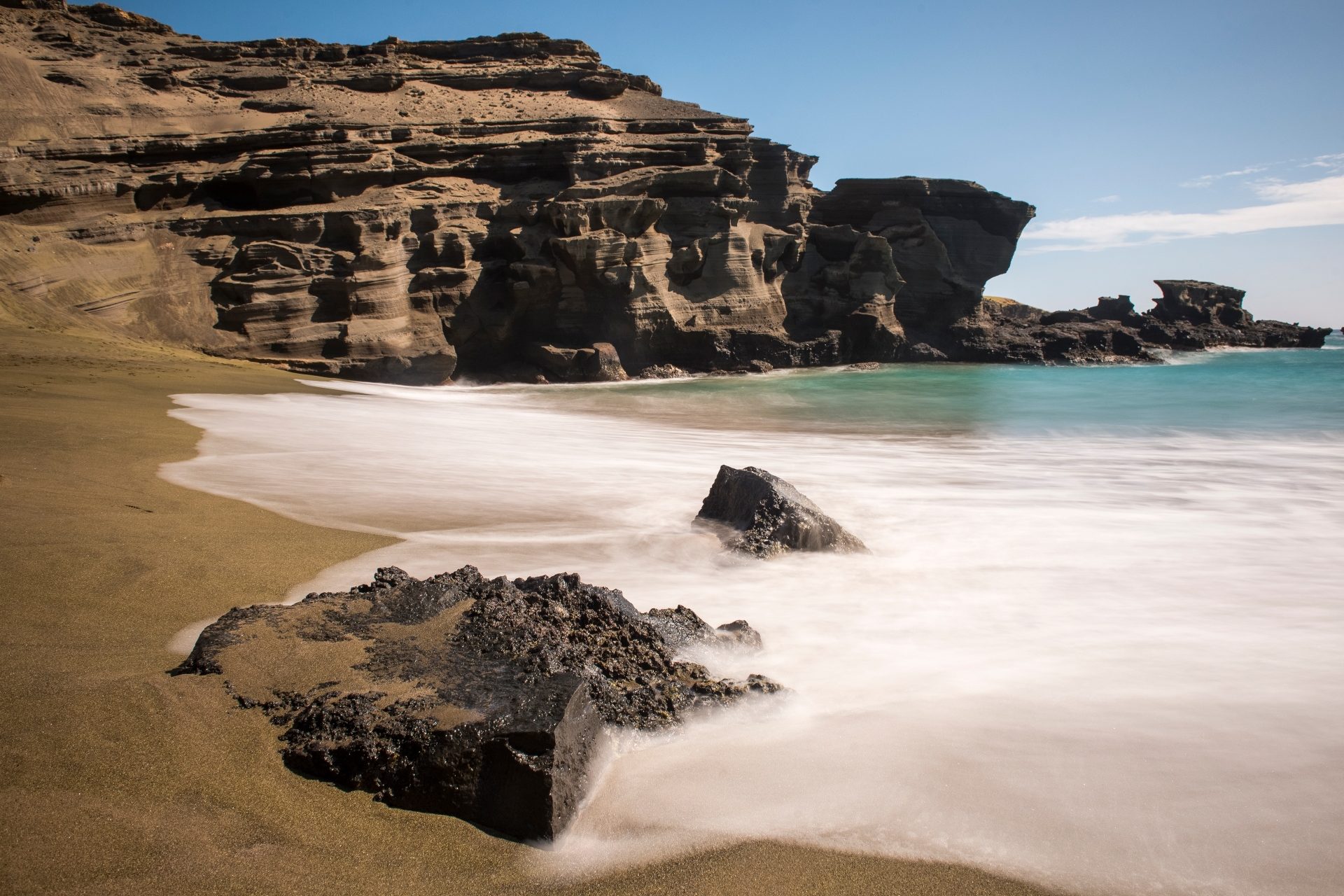 Praia de Papakolea, Havaí