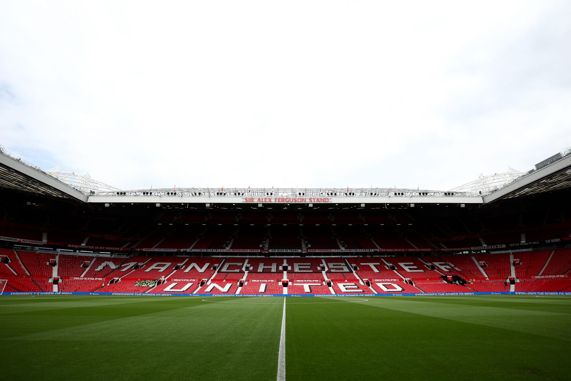 Lo stadio Old Trafford a Manchester