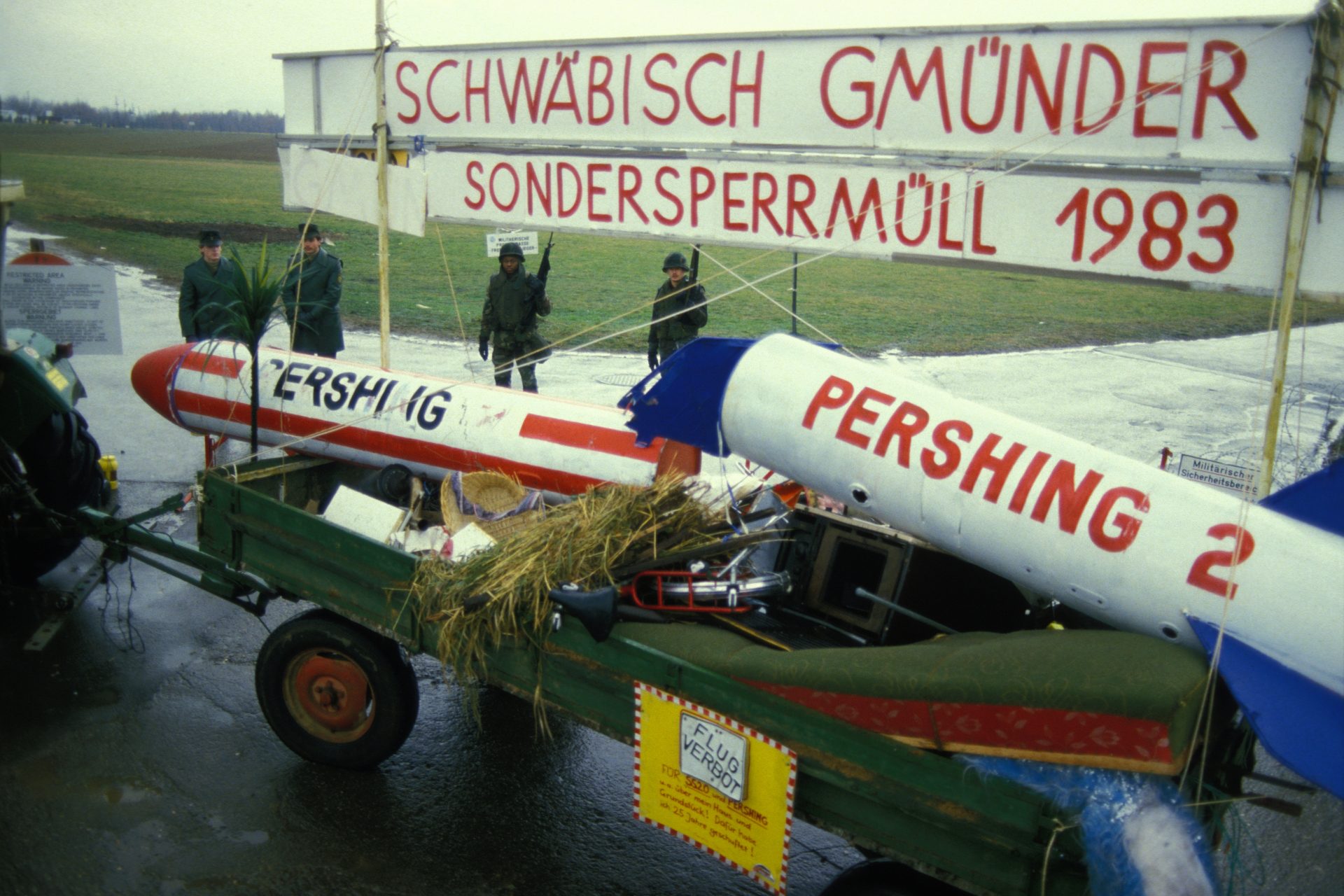 The deployment of Pershing II launchers