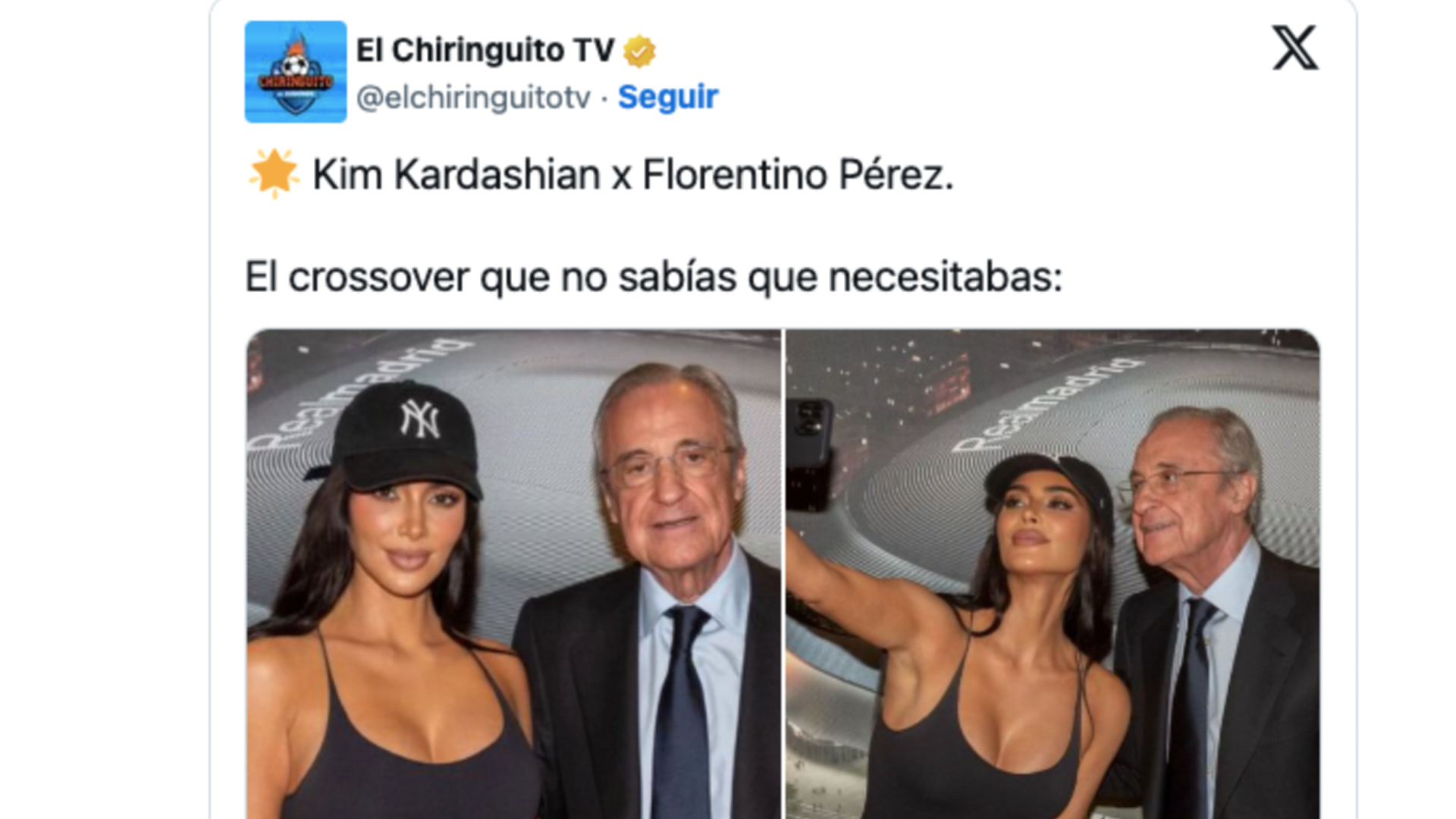 Kim Kardashian y Florentino Pérez