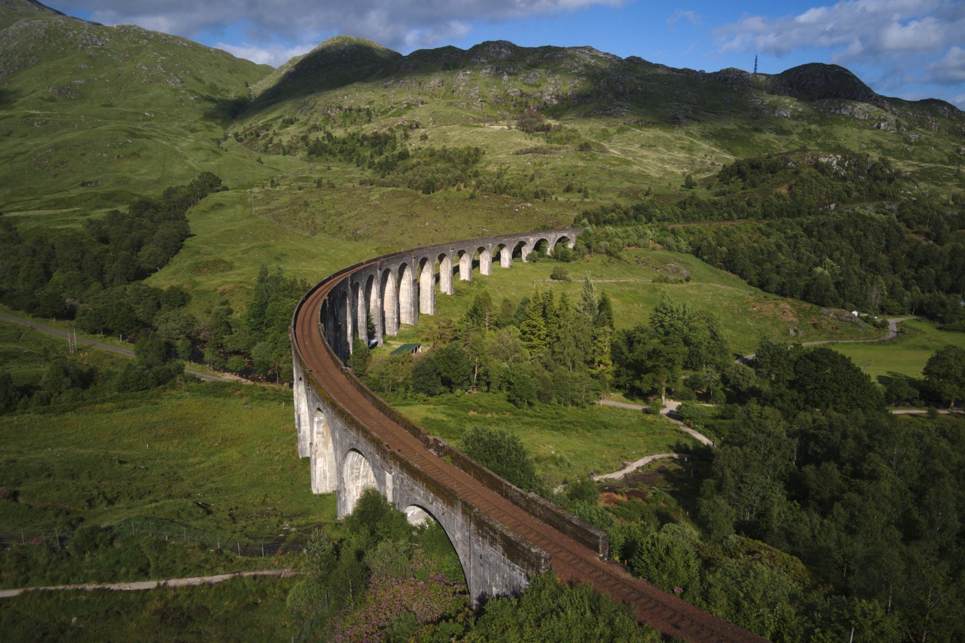 Por allí transitaba el Hogwarts Express