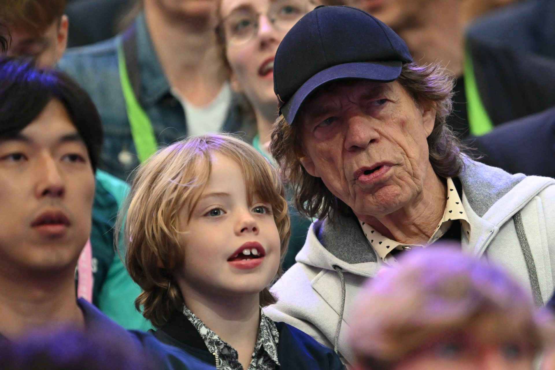 Mick Jagger e suo figlio