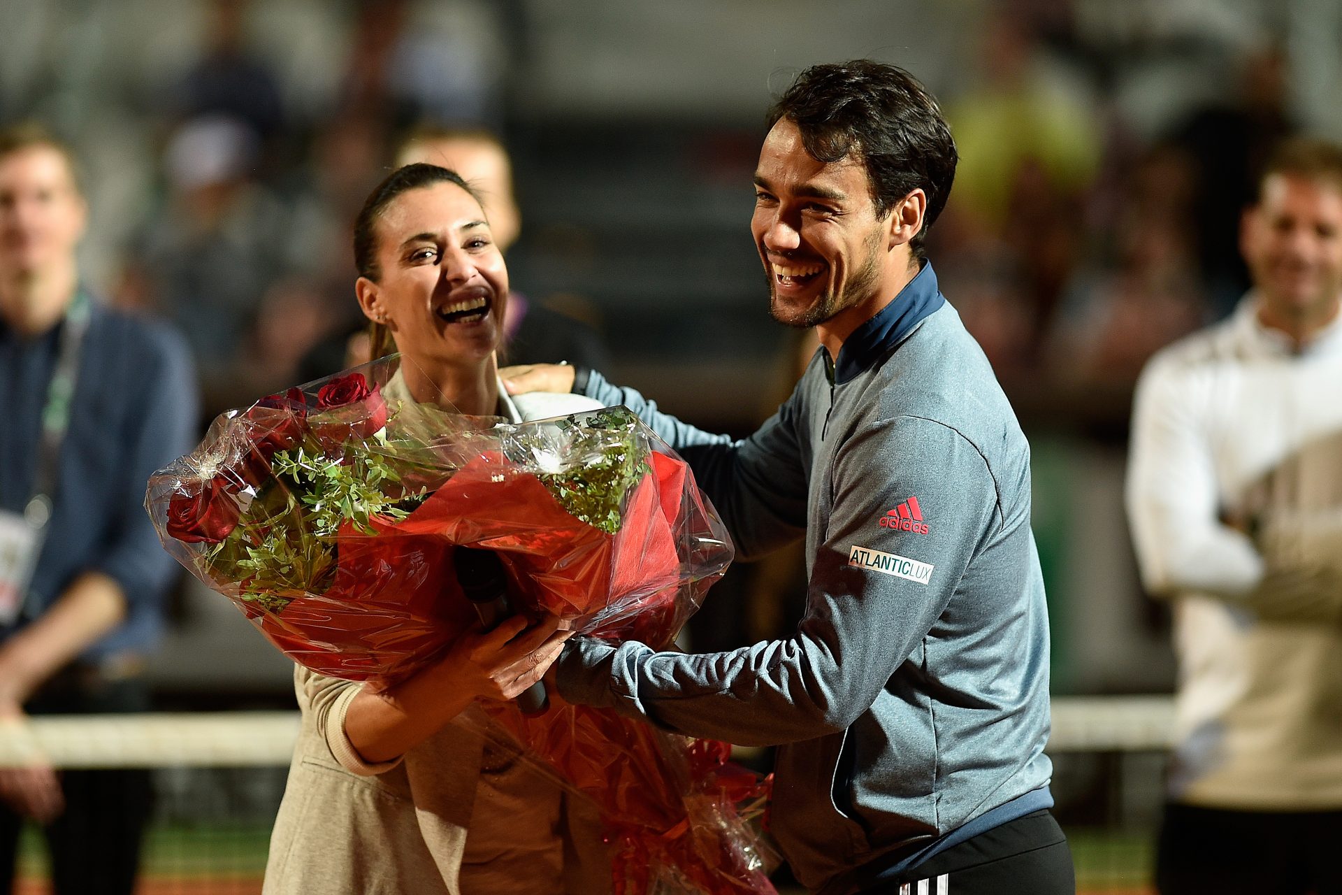 Fabio Fognini and Flavia Pennetta