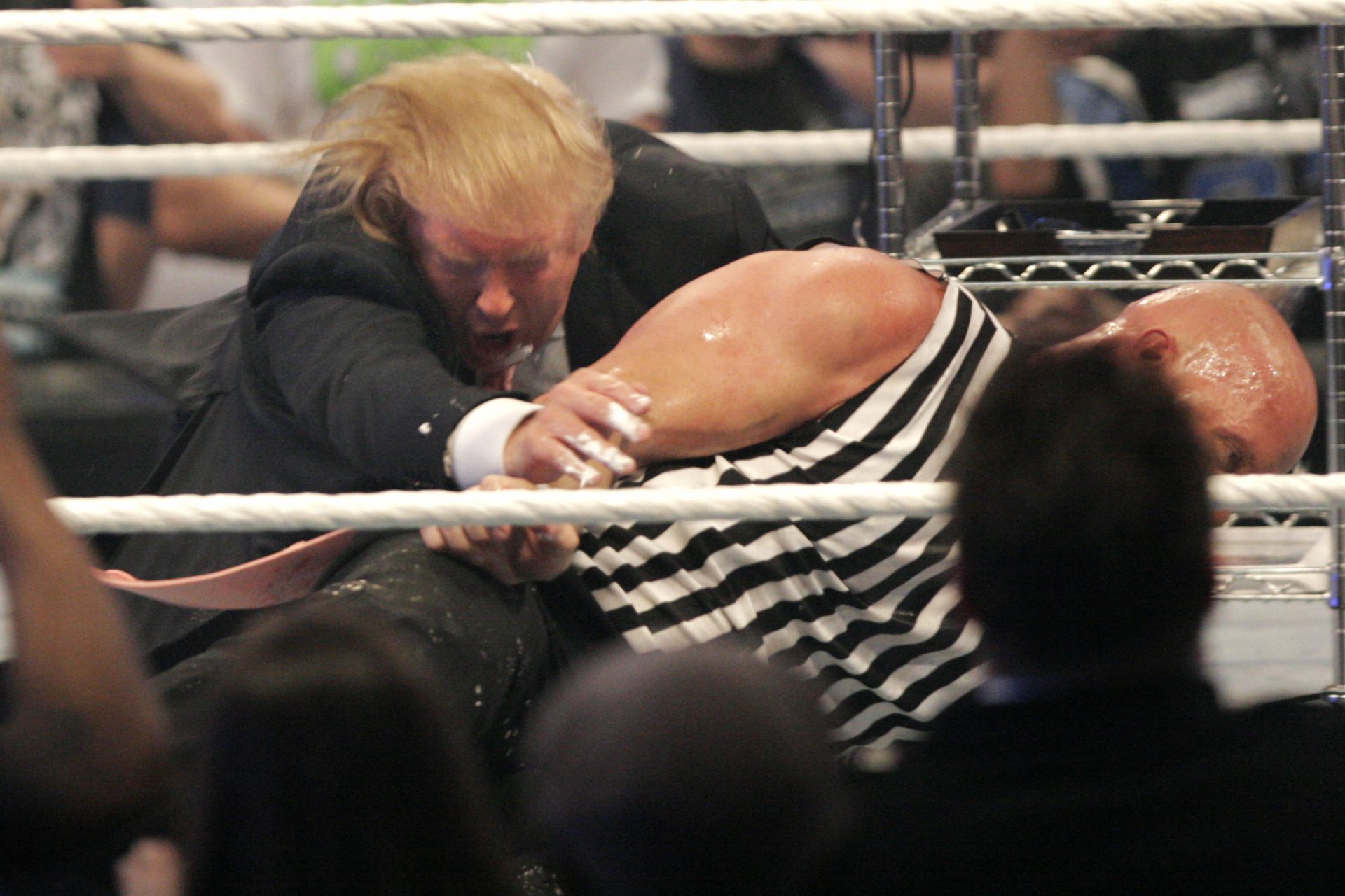 Win against the other at arm wrestling — Trump Wins