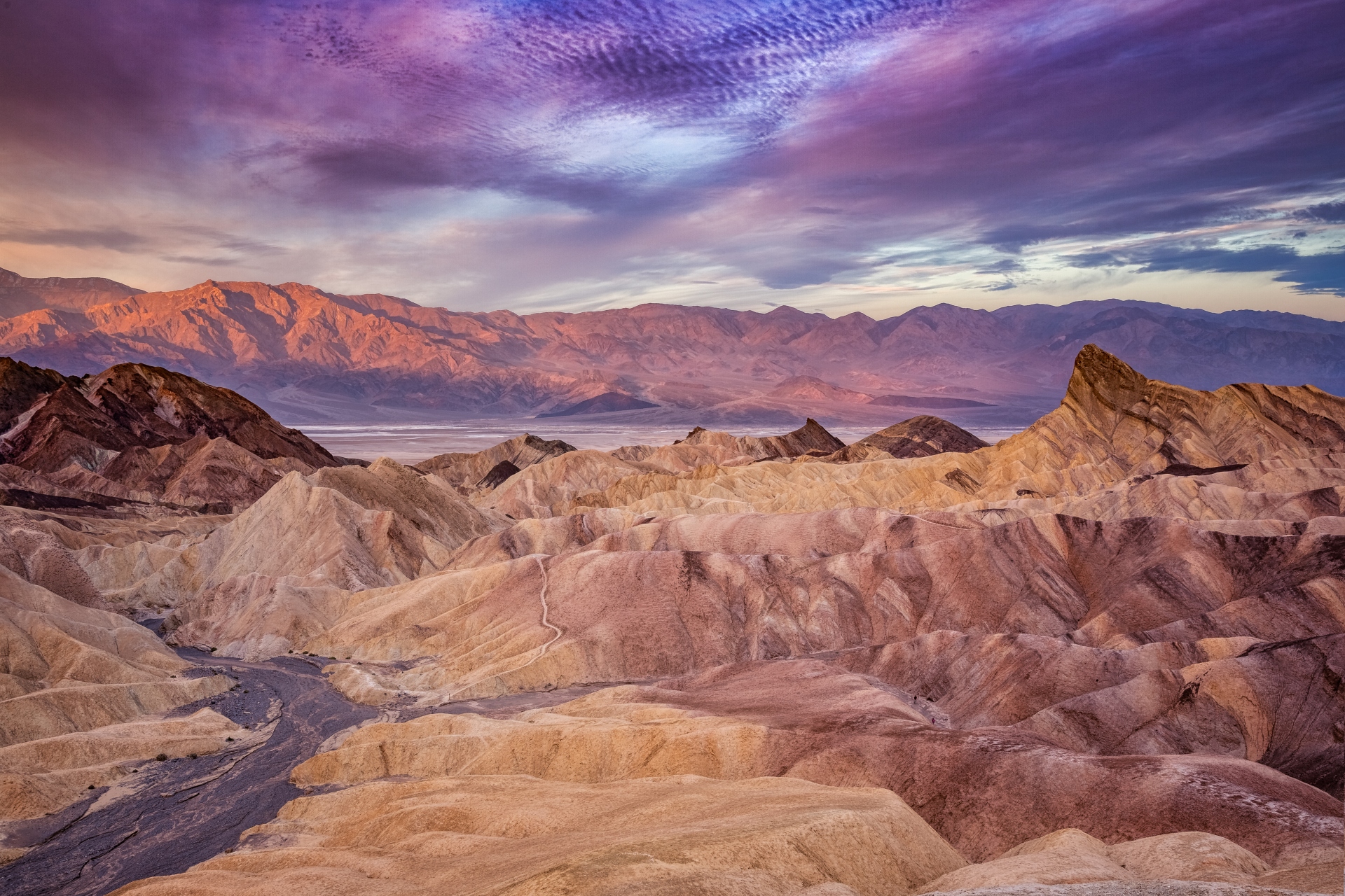 Zabriskie Point, Death Valley, Kalifornien, USA 