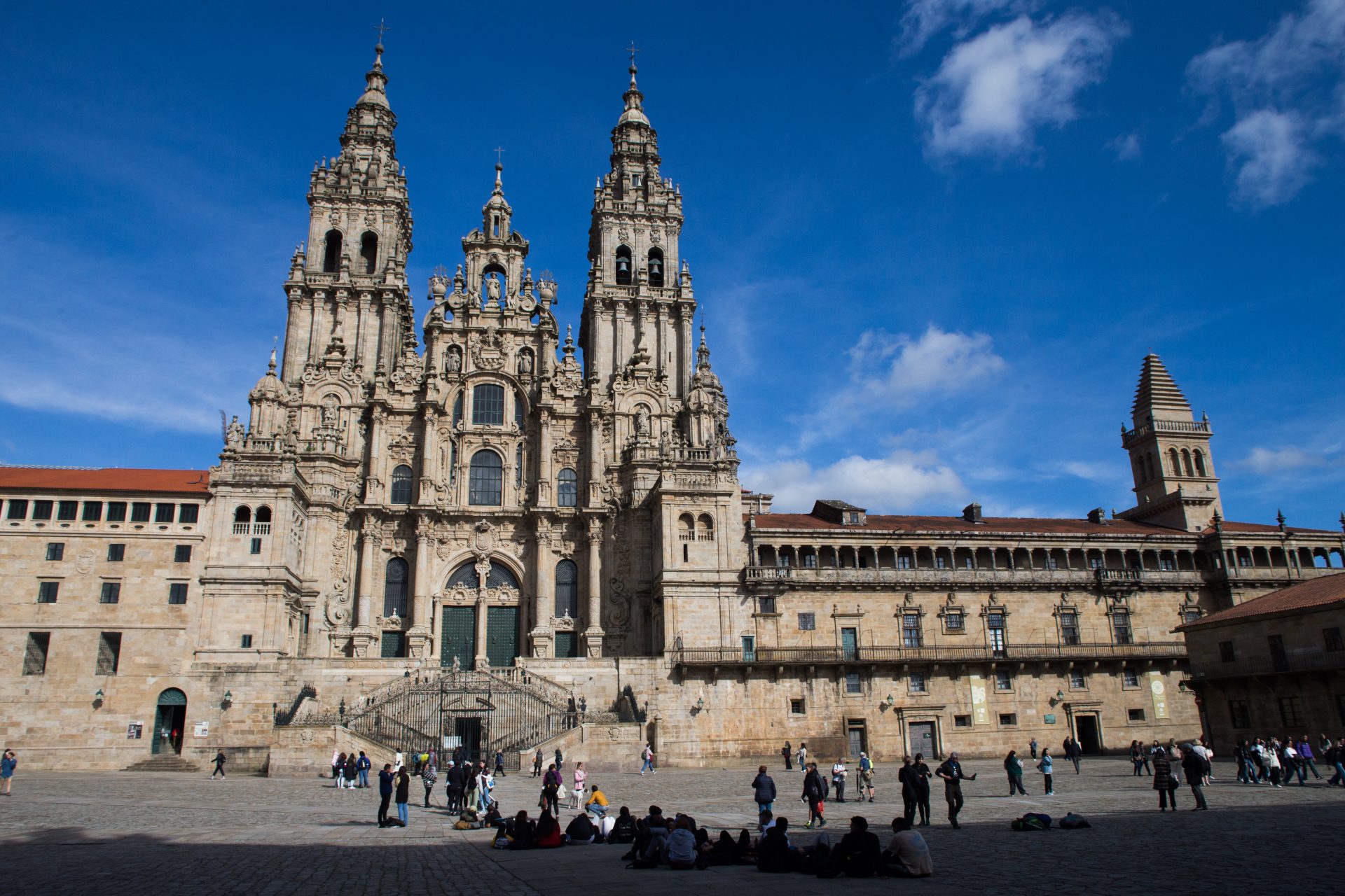 Plaza del Obradoiro de Santiago de Compostela (España)