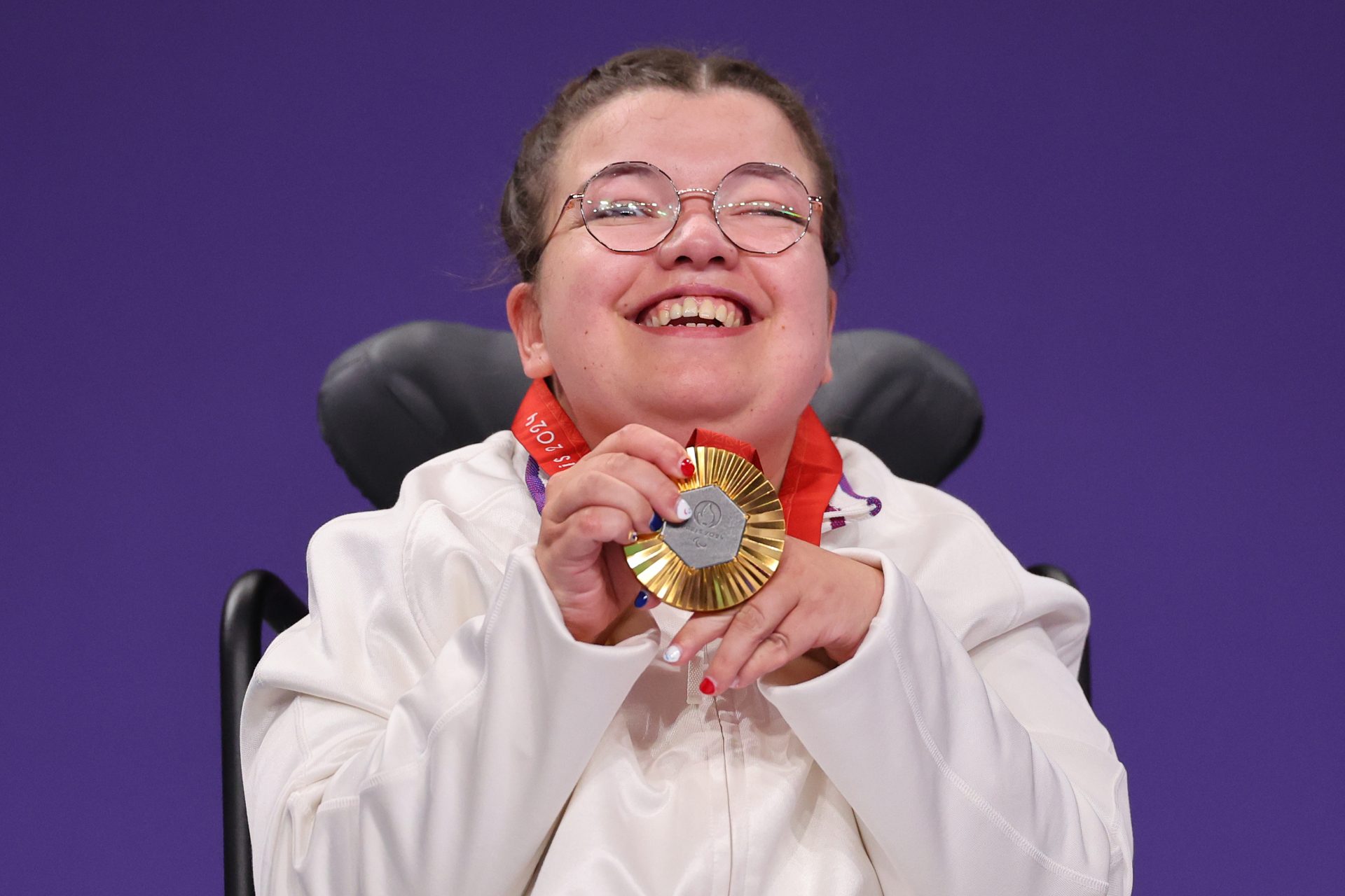 Médaille d’or : Aurélie Aubert - Boccia W1 