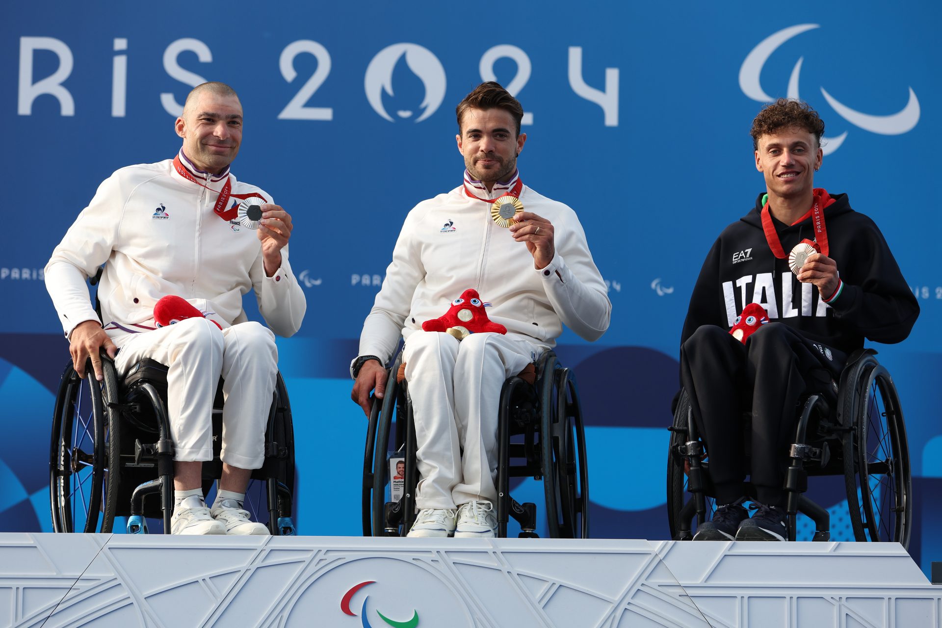 Médaille d'or : Mathieu Bosredon - Para cyclisme CLM H3, course H3, relai handbike 