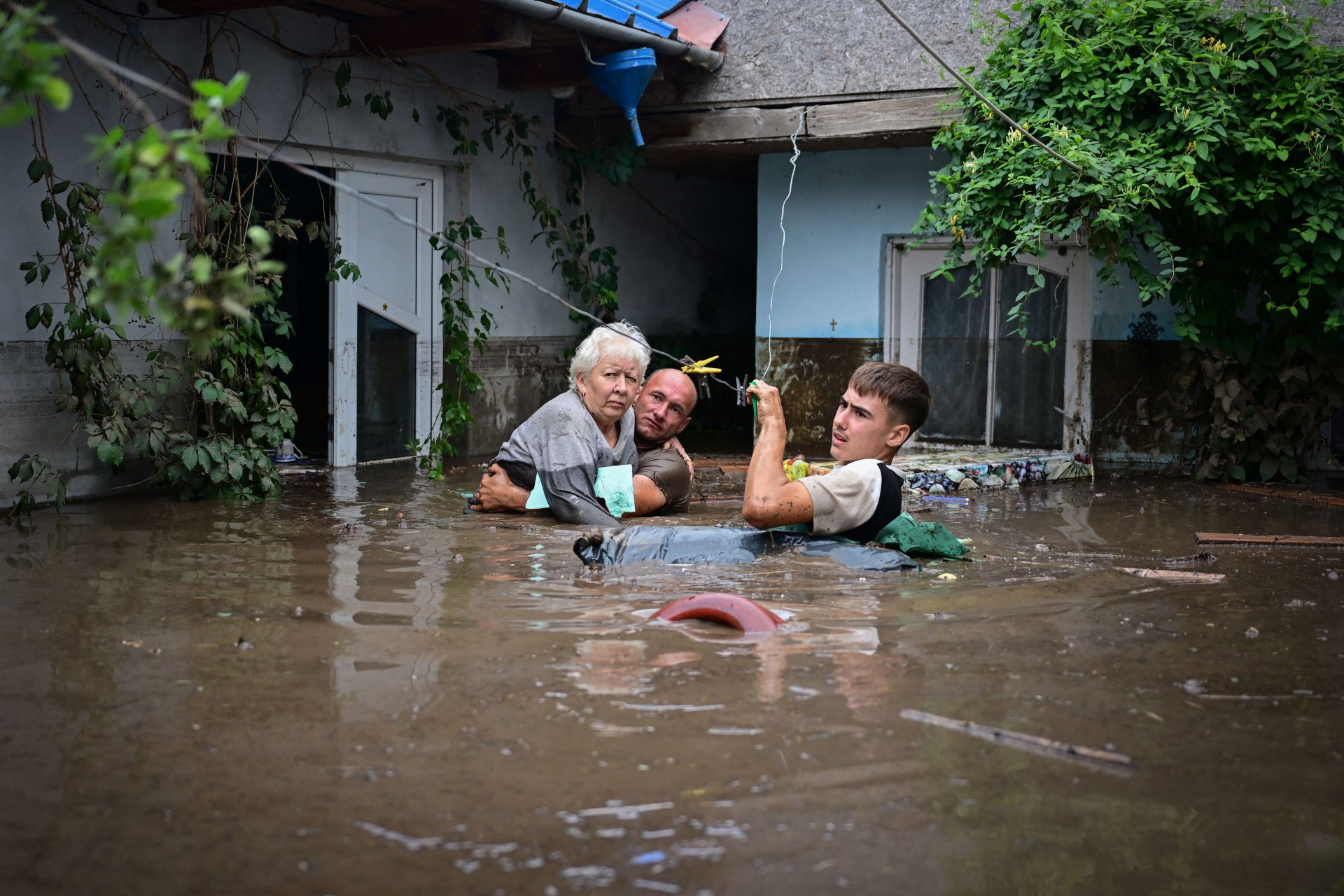 Immagini di una catastrofe meteorologica