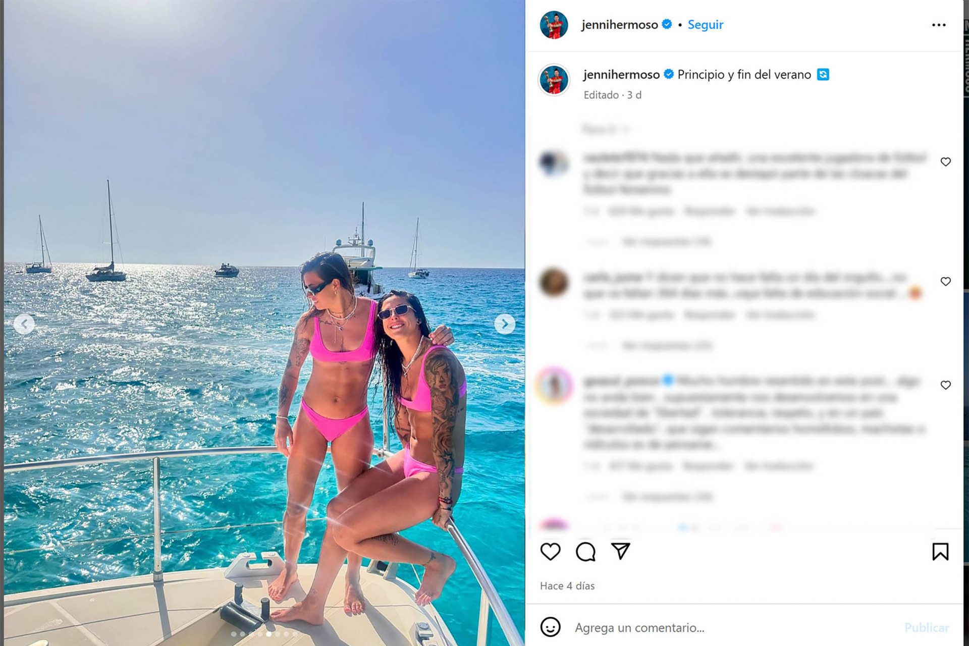 La foto de vacaciones con Misa Rodríguez