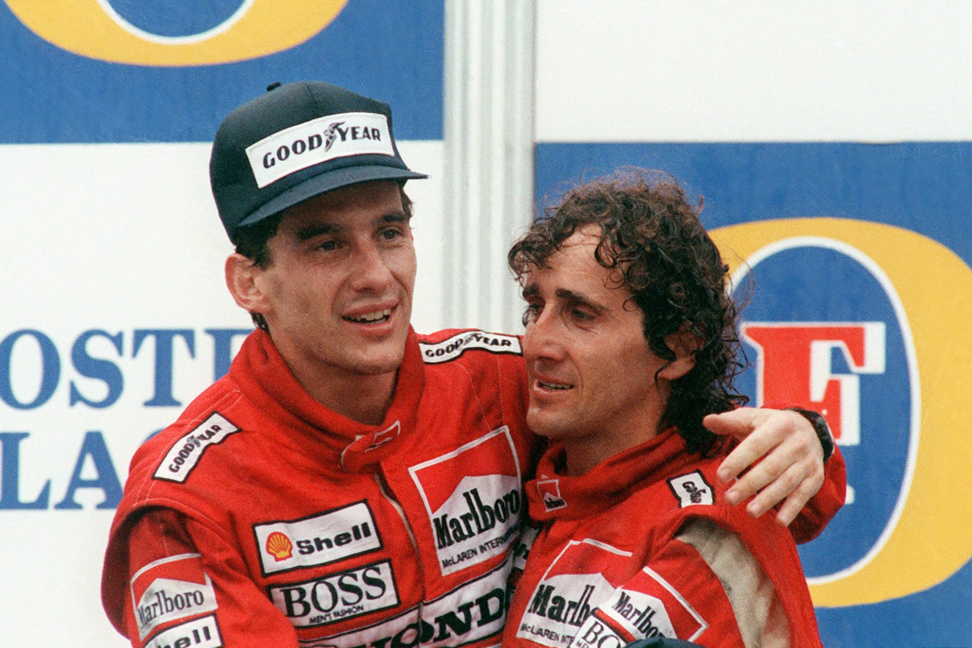 Alain Prost y Ayrton Senna en Japón 1990