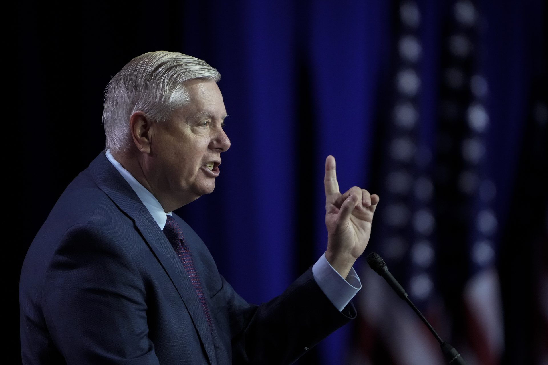 Lindsey Graham voices anger with fellow Republicans backing VP Harris