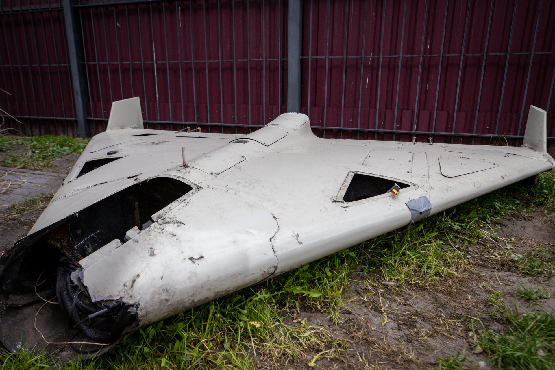 A Starlink terminal on a Russian kamikaze drone