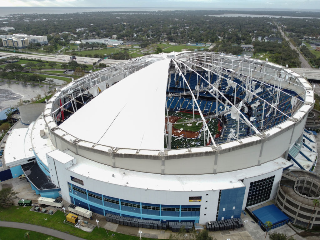 Vernietigd honkbalstadion