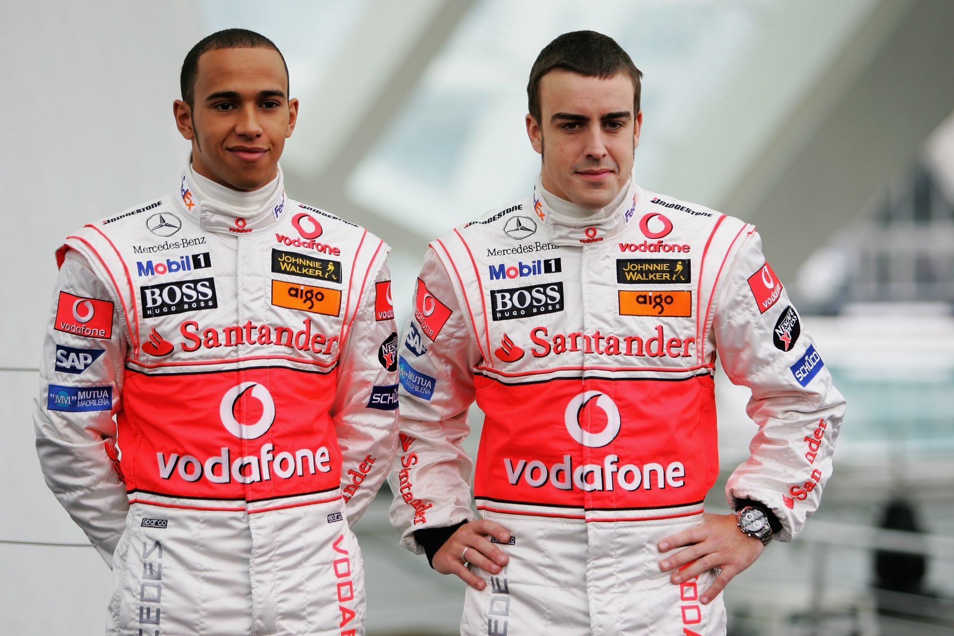 Lewis Hamilton y Fernando Alonso en McLaren