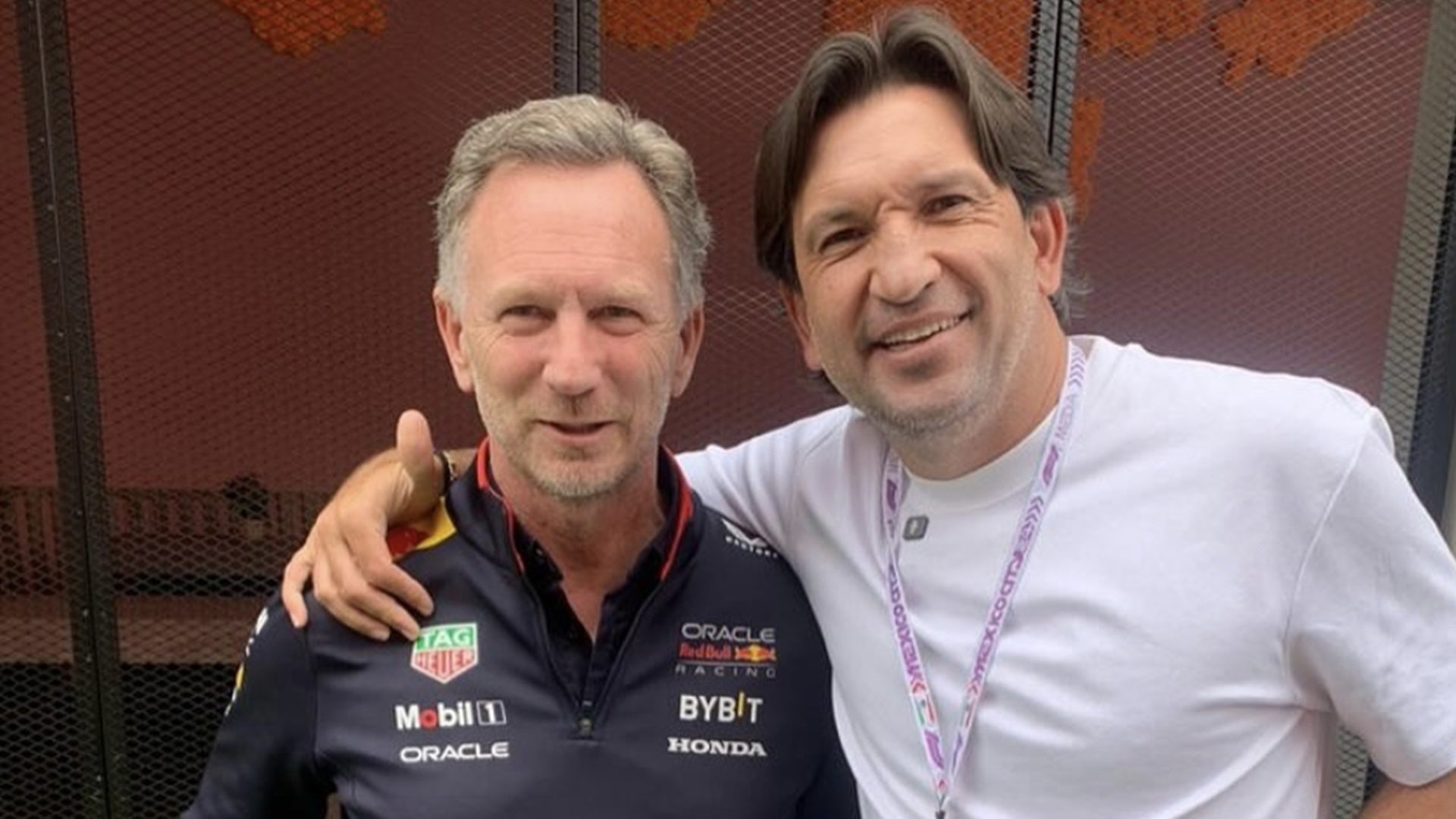 Christian Horner y Kikín Fonseca